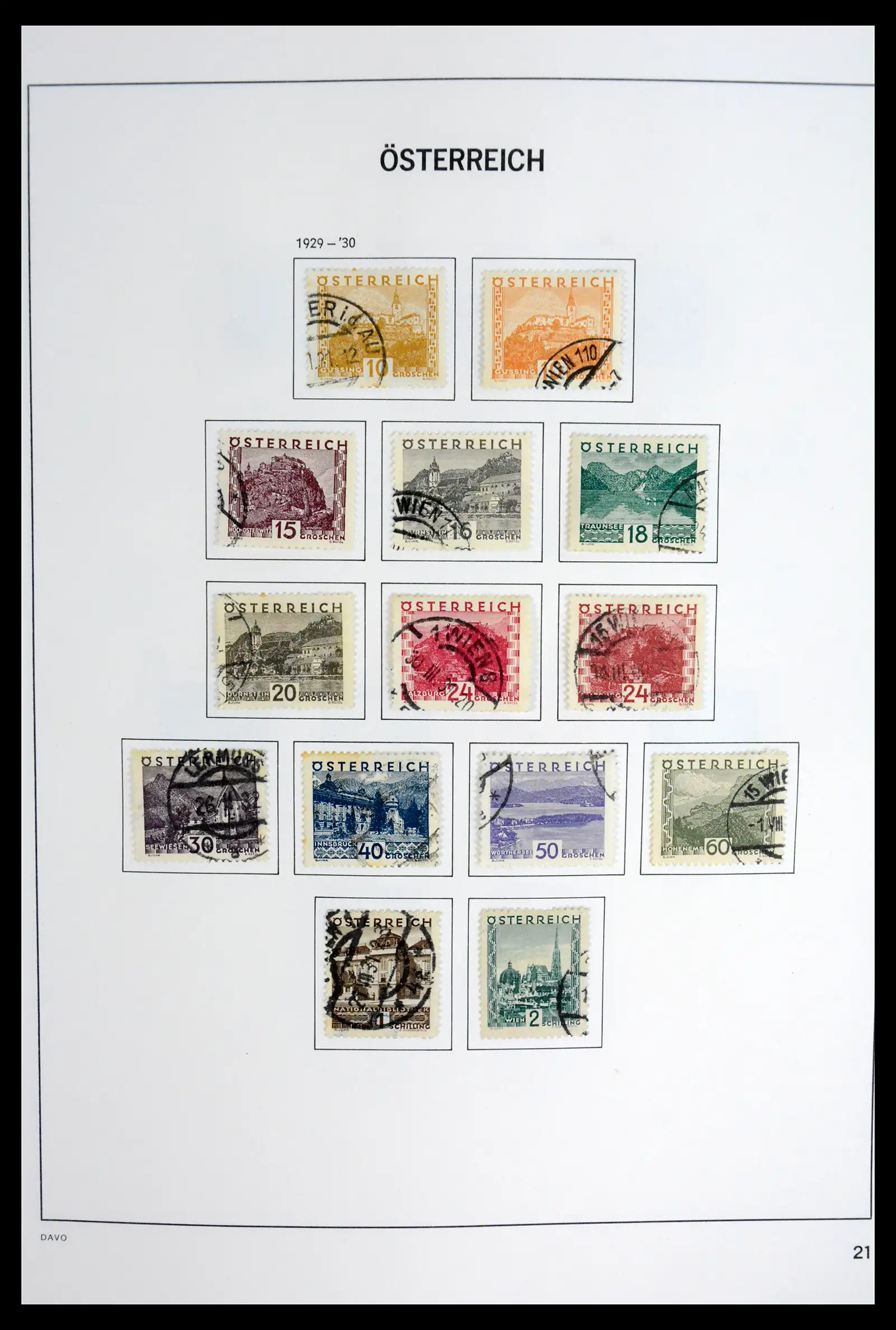 41743 0024 - Postzegelverzameling 41743 Oostenrijk en gebieden 1850-1950.