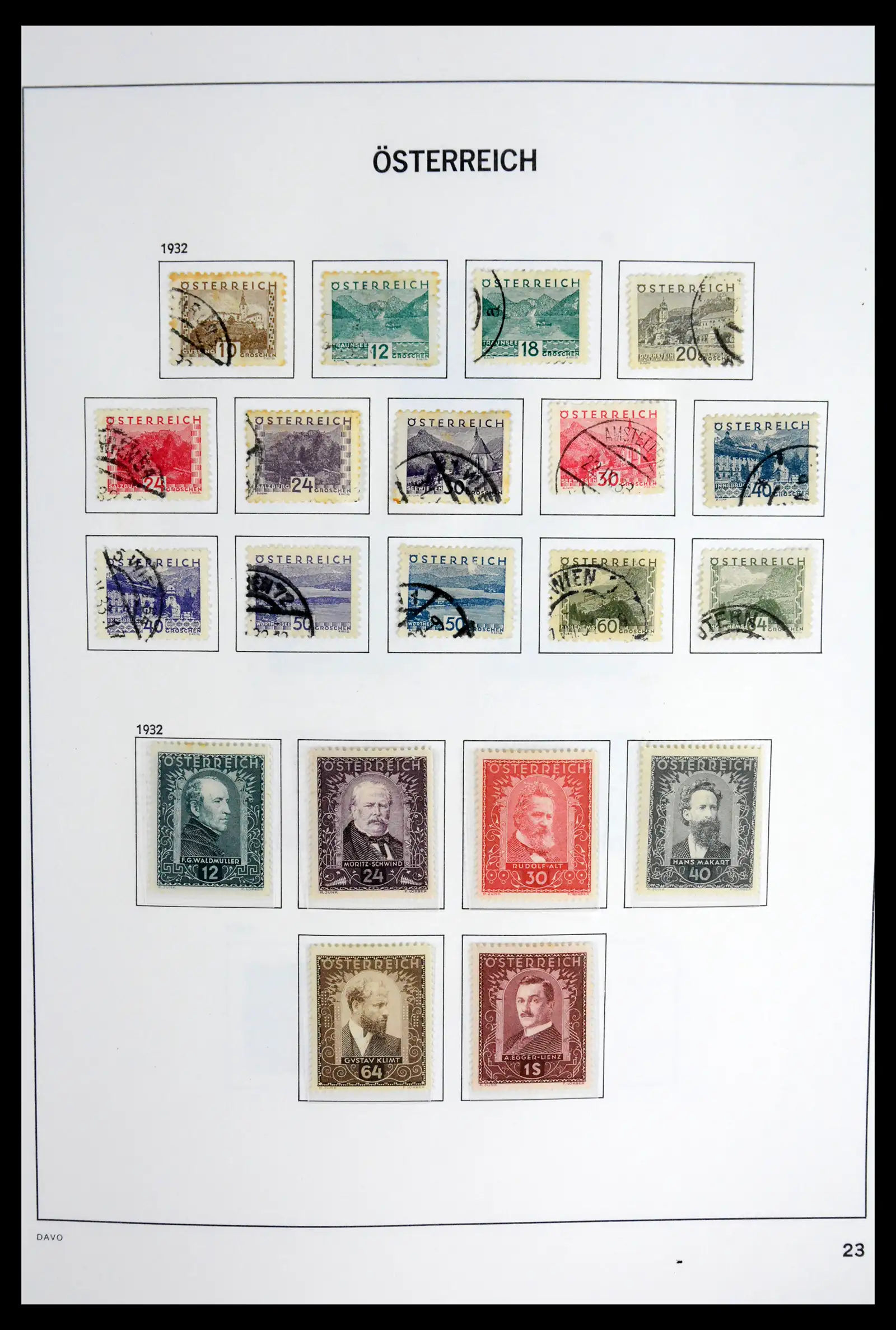 41743 0026 - Postzegelverzameling 41743 Oostenrijk en gebieden 1850-1950.