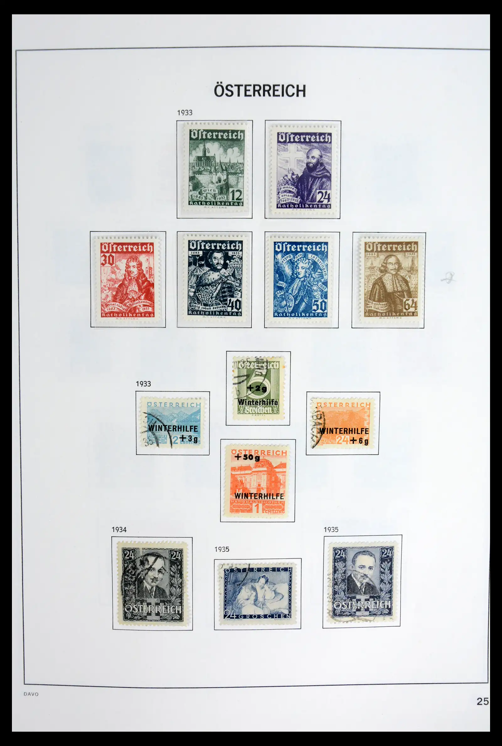 41743 0028 - Postzegelverzameling 41743 Oostenrijk en gebieden 1850-1950.