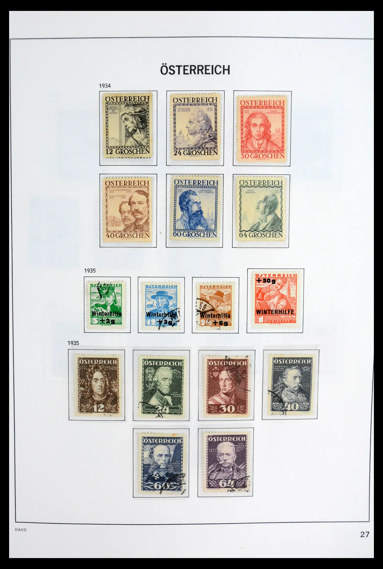 41743 0030 - Postzegelverzameling 41743 Oostenrijk en gebieden 1850-1950.