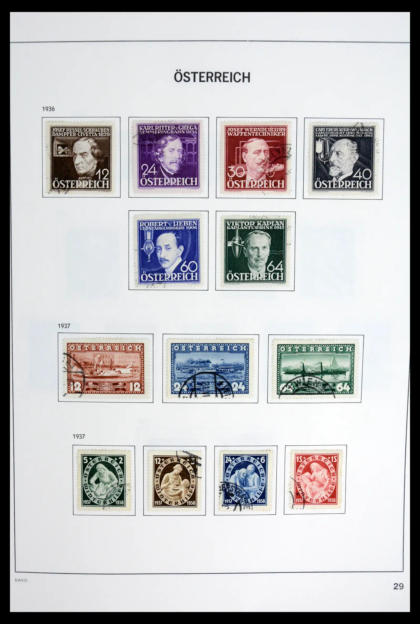 41743 0032 - Postzegelverzameling 41743 Oostenrijk en gebieden 1850-1950.