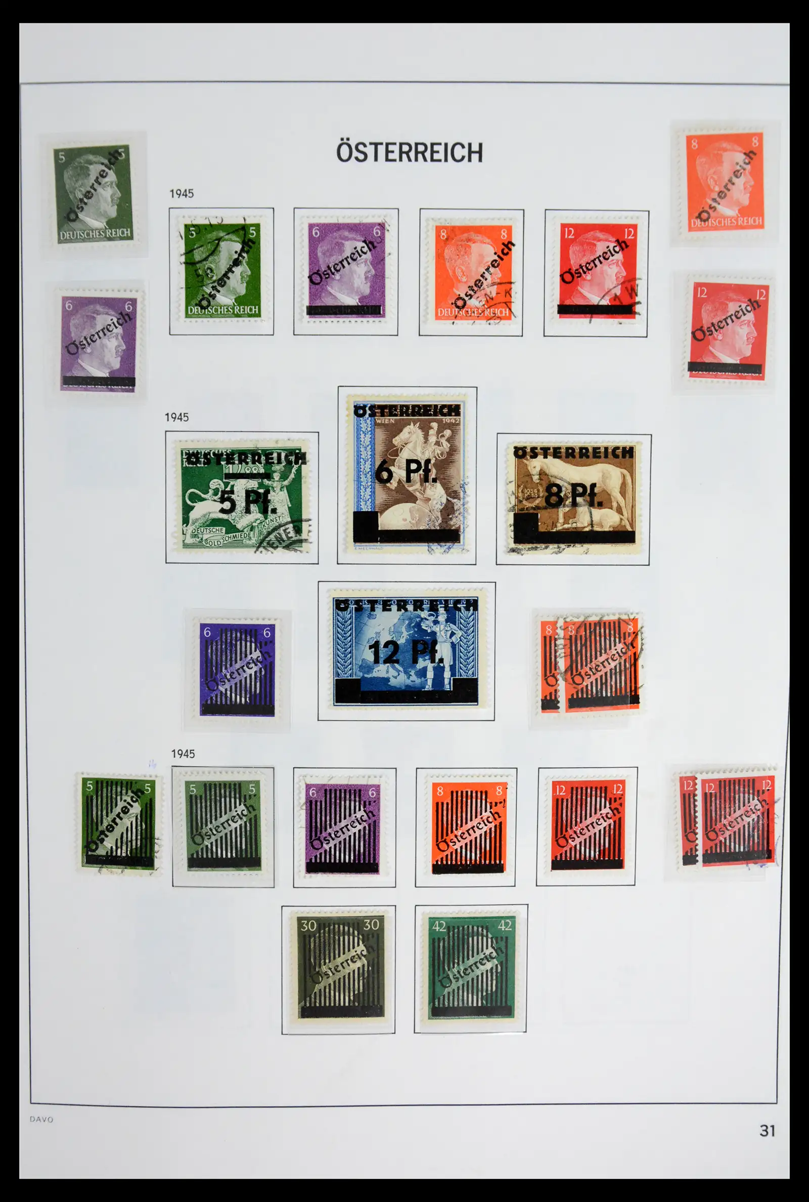 41743 0034 - Postzegelverzameling 41743 Oostenrijk en gebieden 1850-1950.