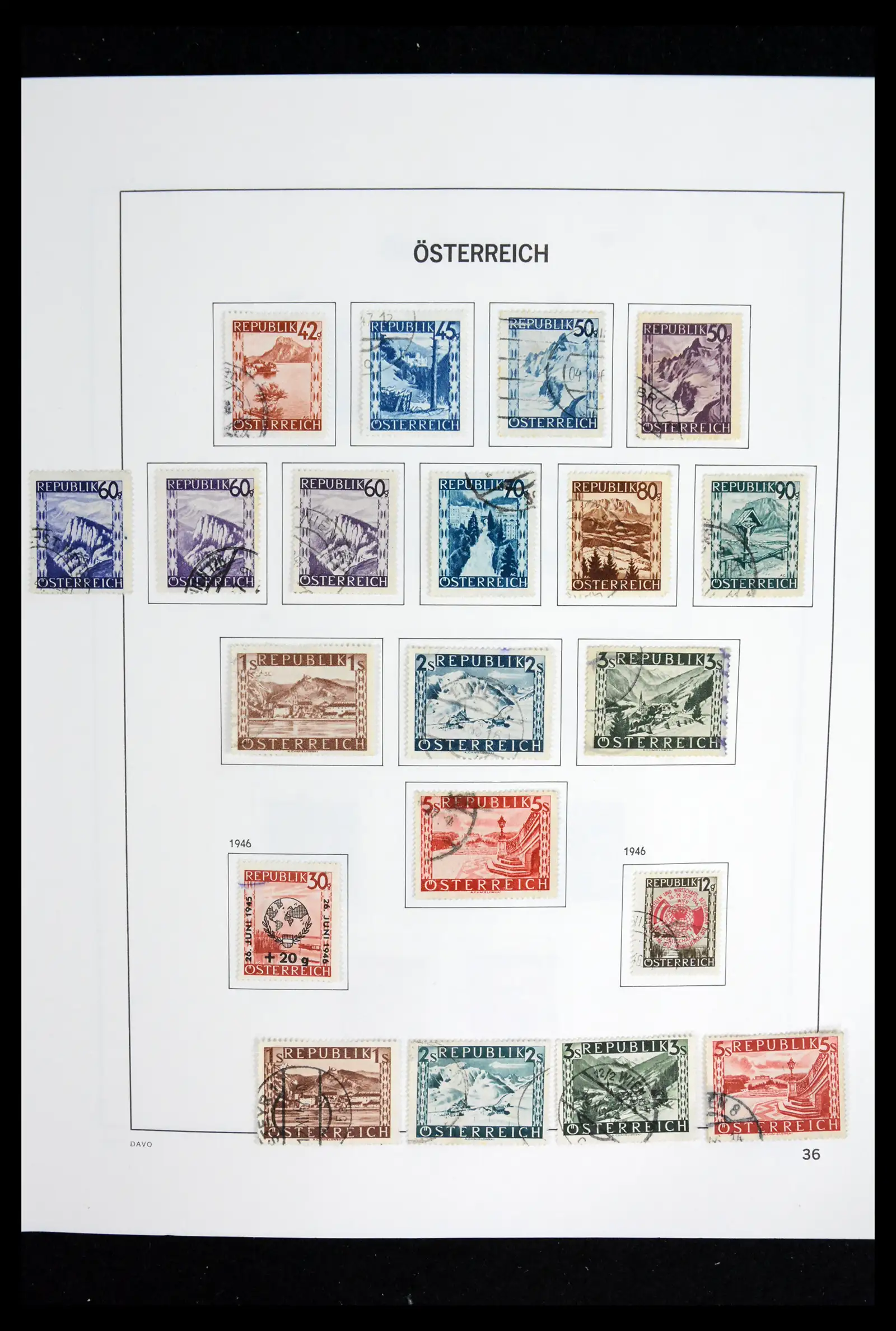 41743 0039 - Postzegelverzameling 41743 Oostenrijk en gebieden 1850-1950.
