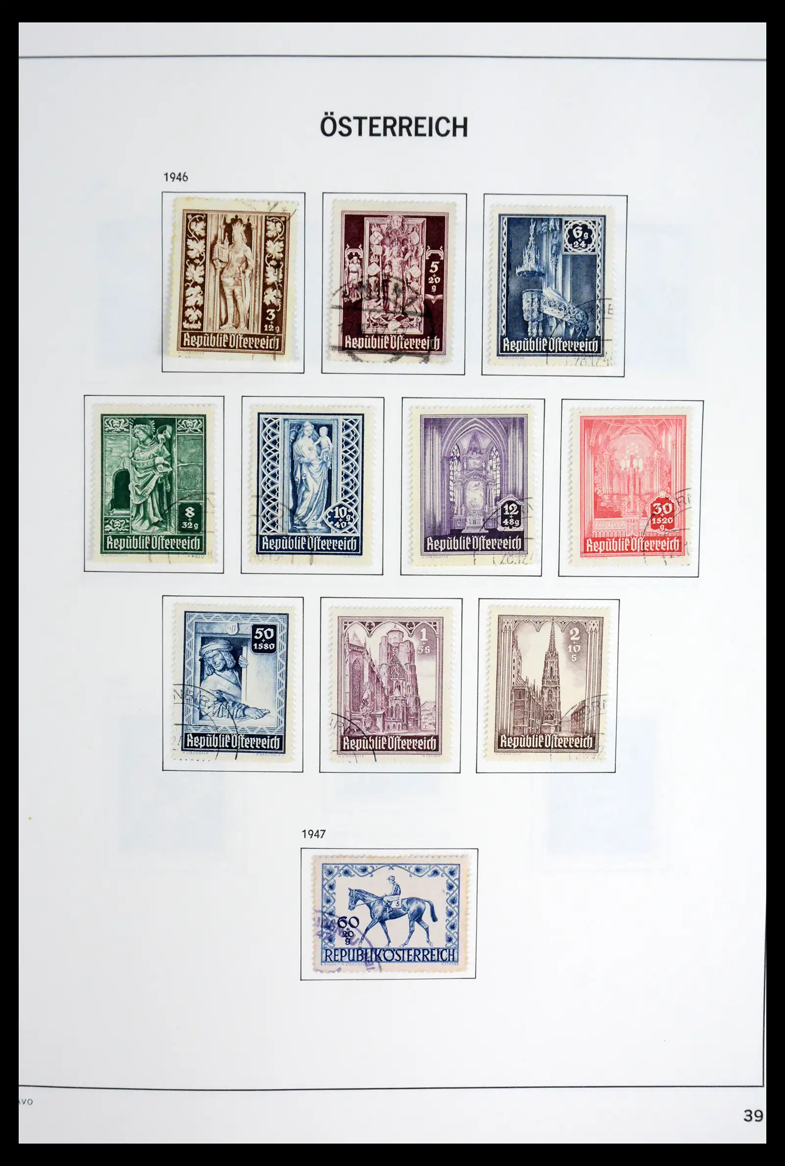 41743 0042 - Postzegelverzameling 41743 Oostenrijk en gebieden 1850-1950.