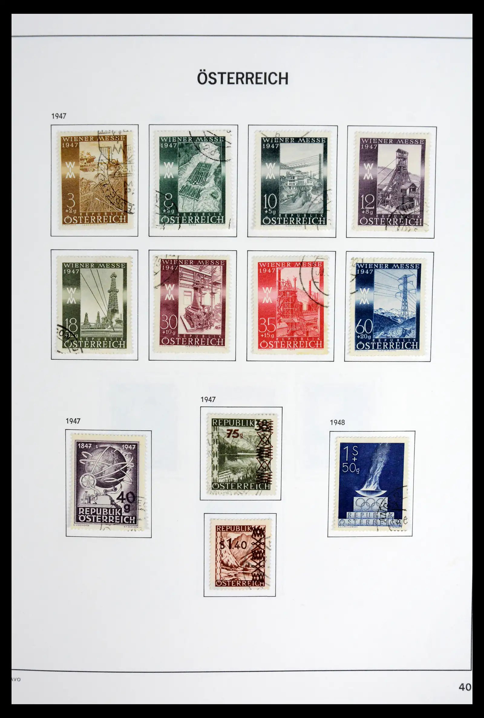 41743 0043 - Postzegelverzameling 41743 Oostenrijk en gebieden 1850-1950.