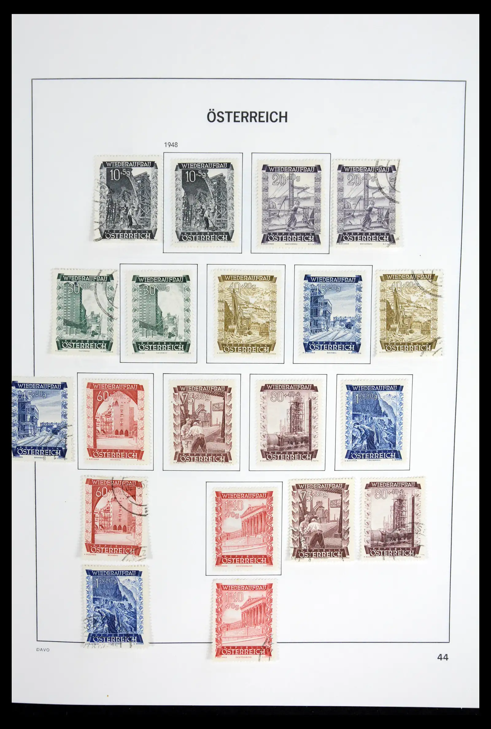 41743 0047 - Postzegelverzameling 41743 Oostenrijk en gebieden 1850-1950.