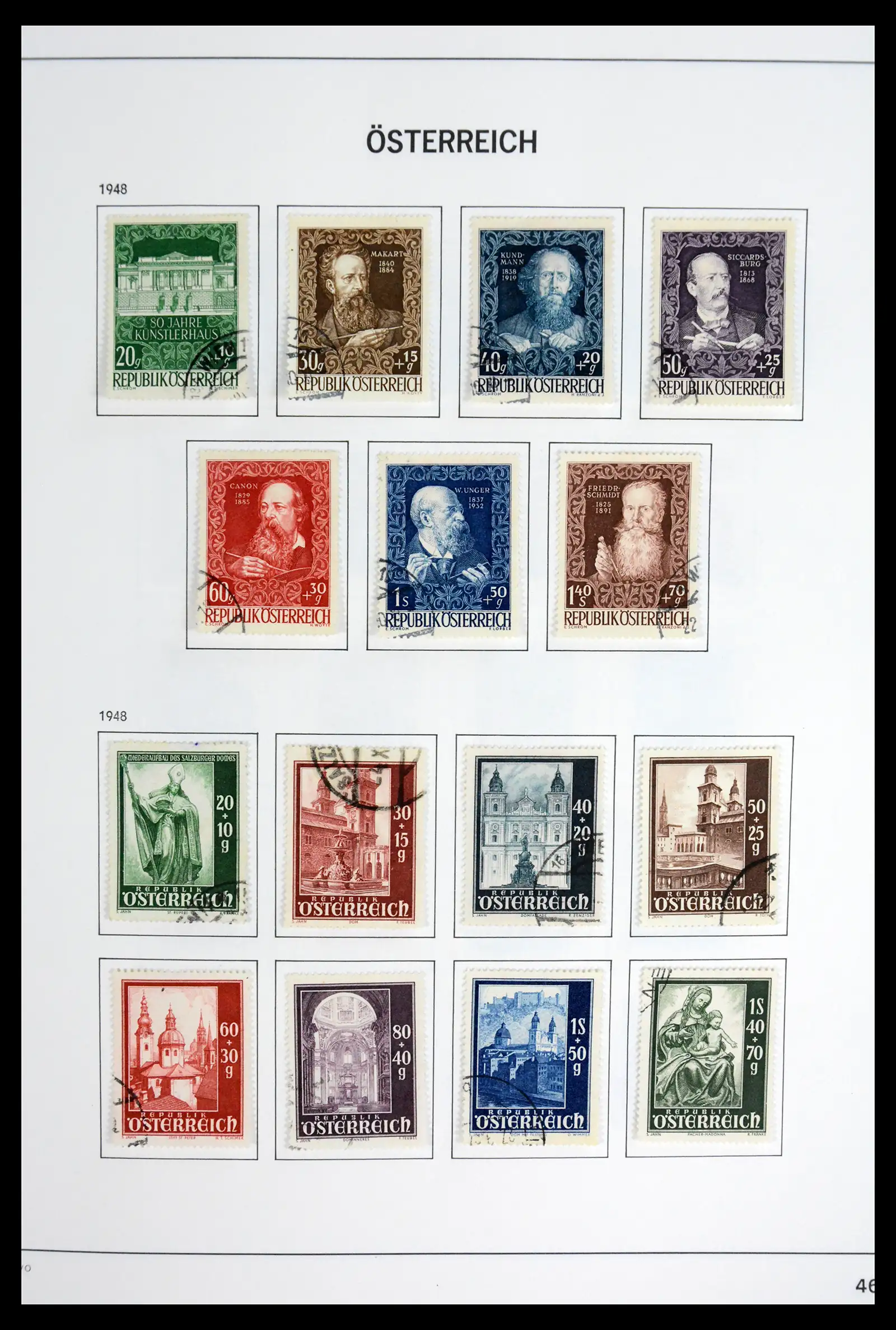 41743 0049 - Postzegelverzameling 41743 Oostenrijk en gebieden 1850-1950.
