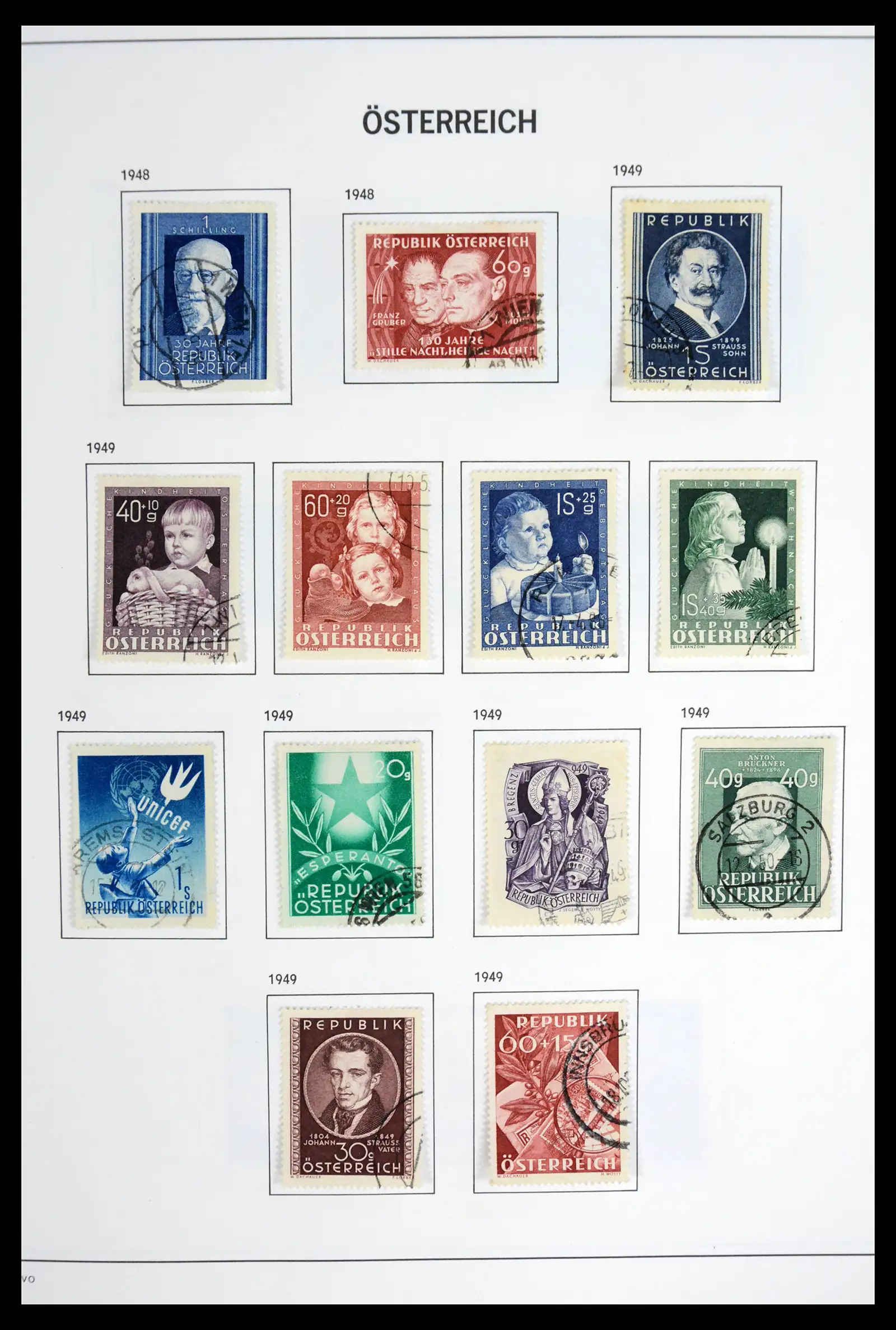 41743 0052 - Postzegelverzameling 41743 Oostenrijk en gebieden 1850-1950.