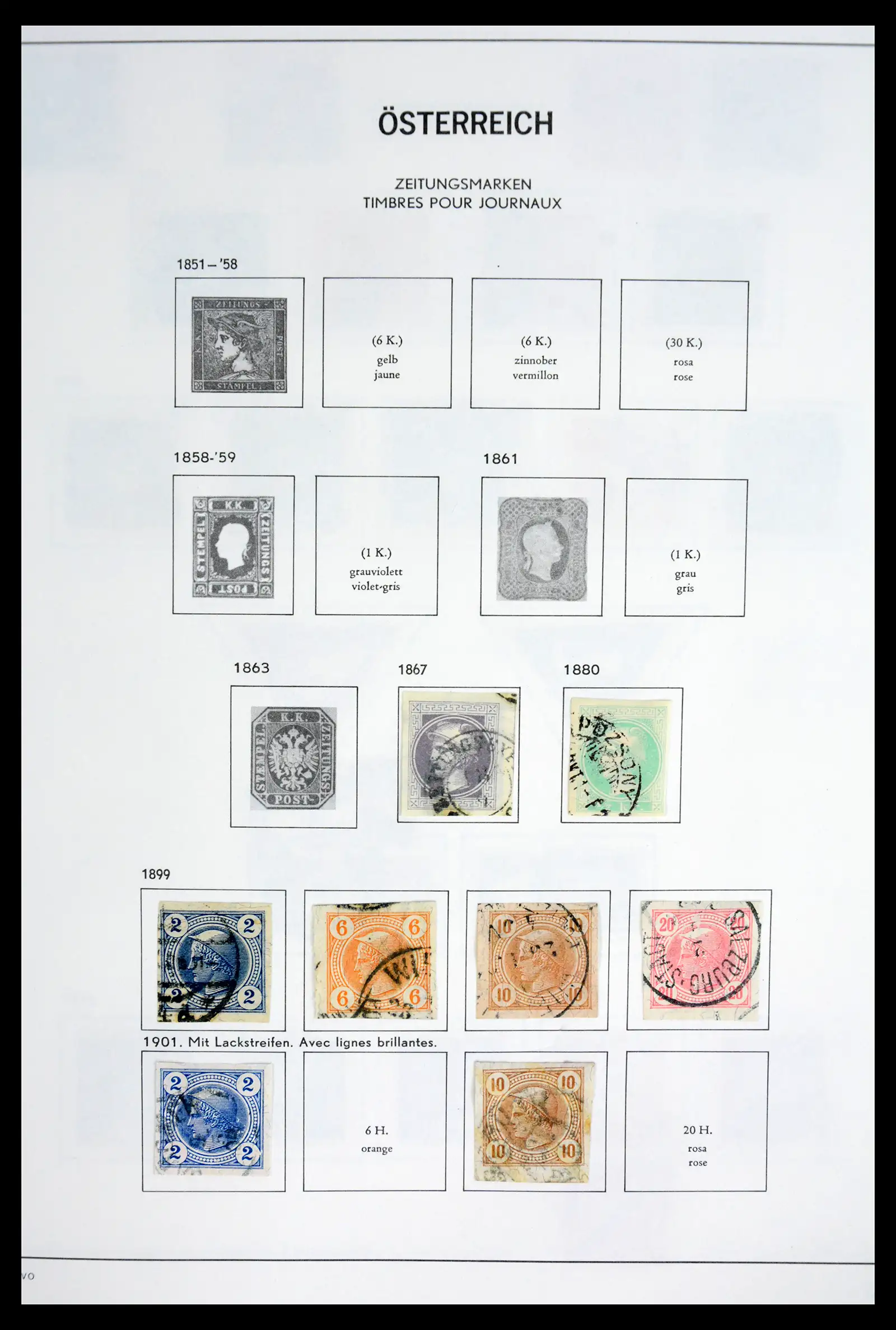41743 0054 - Postzegelverzameling 41743 Oostenrijk en gebieden 1850-1950.