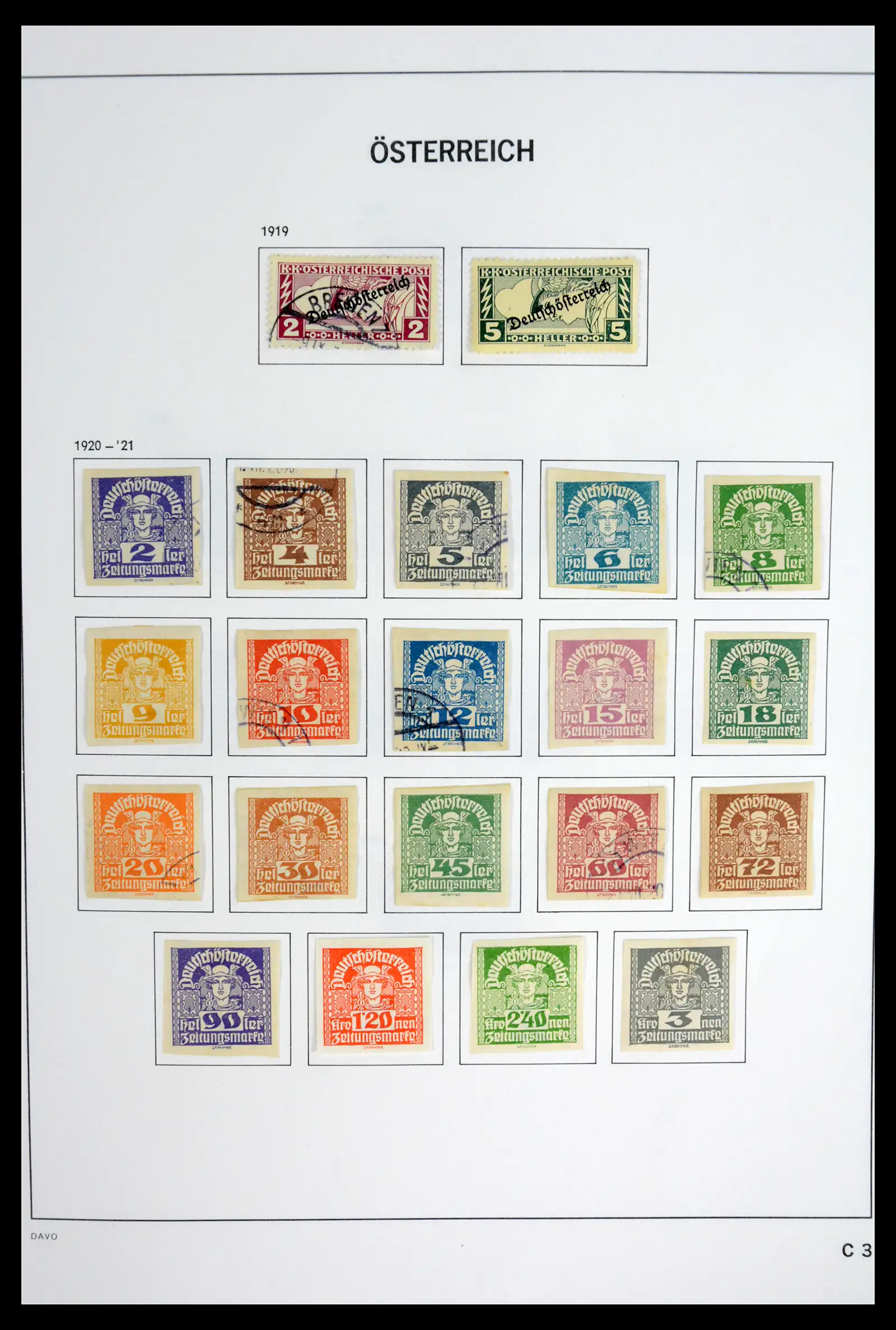 41743 0056 - Postzegelverzameling 41743 Oostenrijk en gebieden 1850-1950.