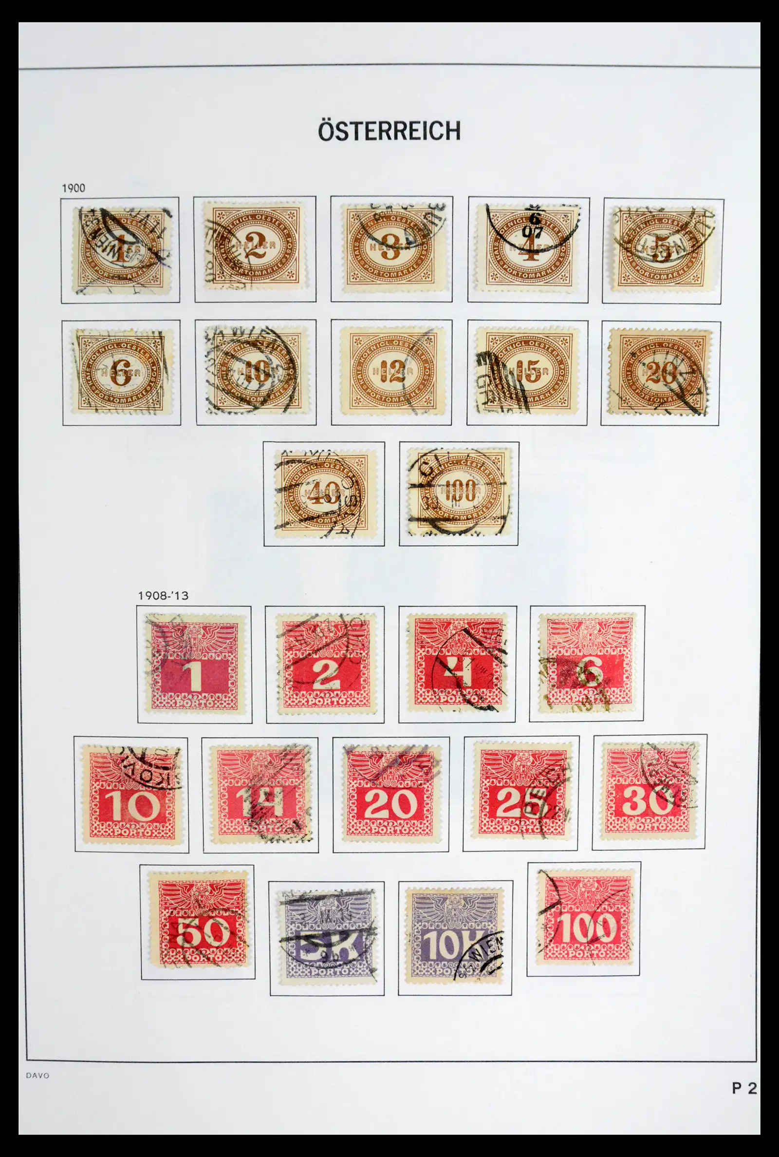 41743 0059 - Postzegelverzameling 41743 Oostenrijk en gebieden 1850-1950.