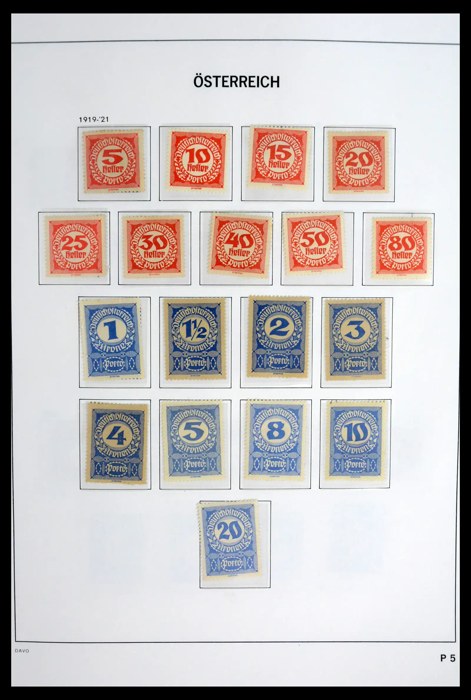 41743 0062 - Postzegelverzameling 41743 Oostenrijk en gebieden 1850-1950.