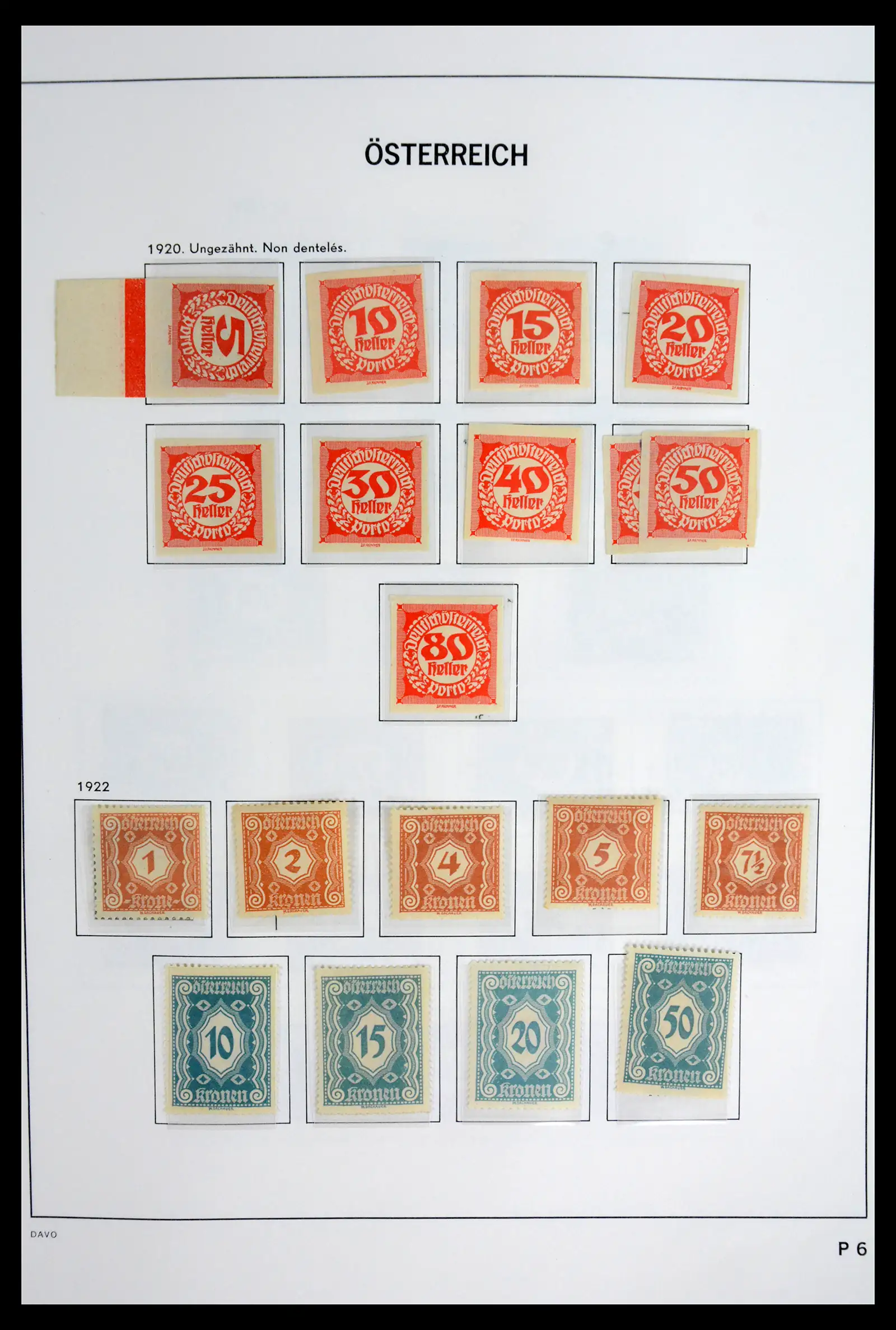 41743 0063 - Postzegelverzameling 41743 Oostenrijk en gebieden 1850-1950.