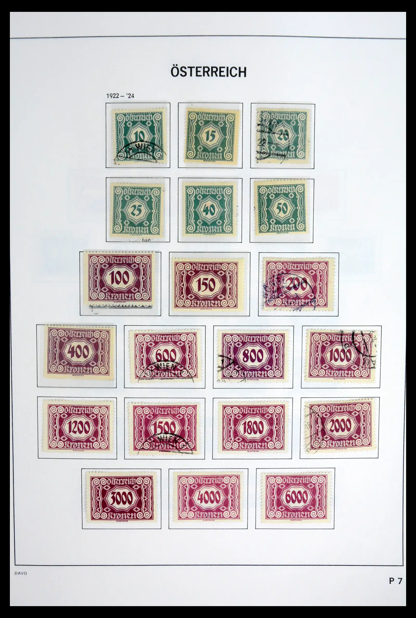 41743 0064 - Postzegelverzameling 41743 Oostenrijk en gebieden 1850-1950.