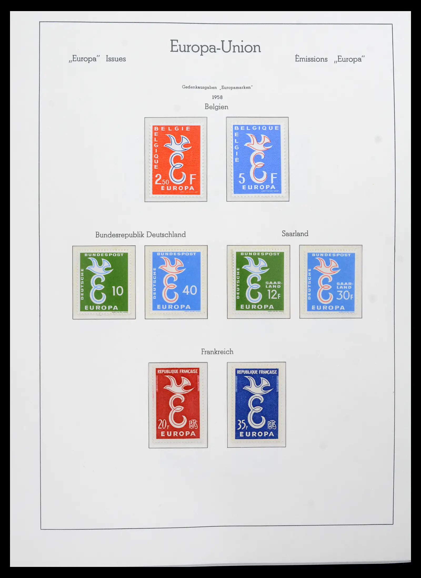 41749 0004 - Postzegelverzameling 41749 Europa Cept compleet 1956-2012.