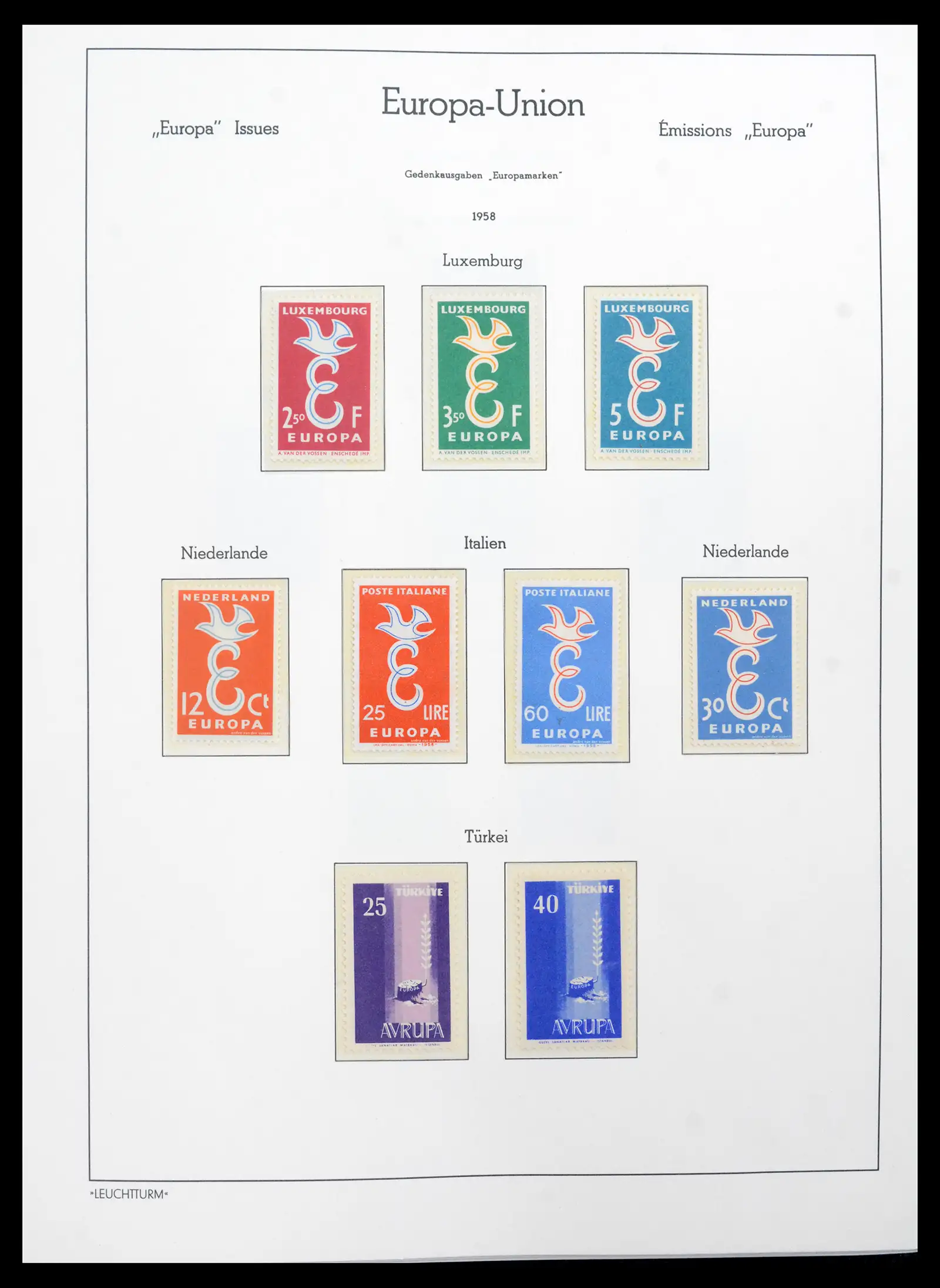 41749 0005 - Postzegelverzameling 41749 Europa Cept compleet 1956-2012.
