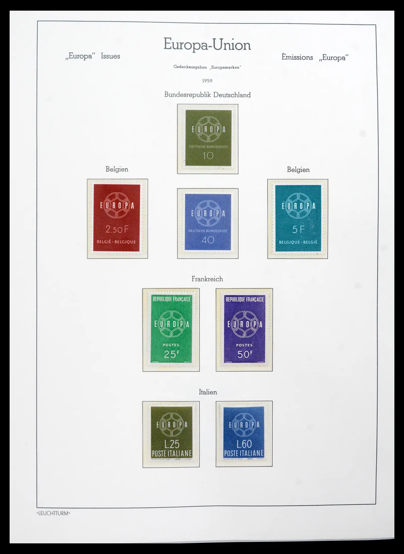 41749 0006 - Postzegelverzameling 41749 Europa Cept compleet 1956-2012.