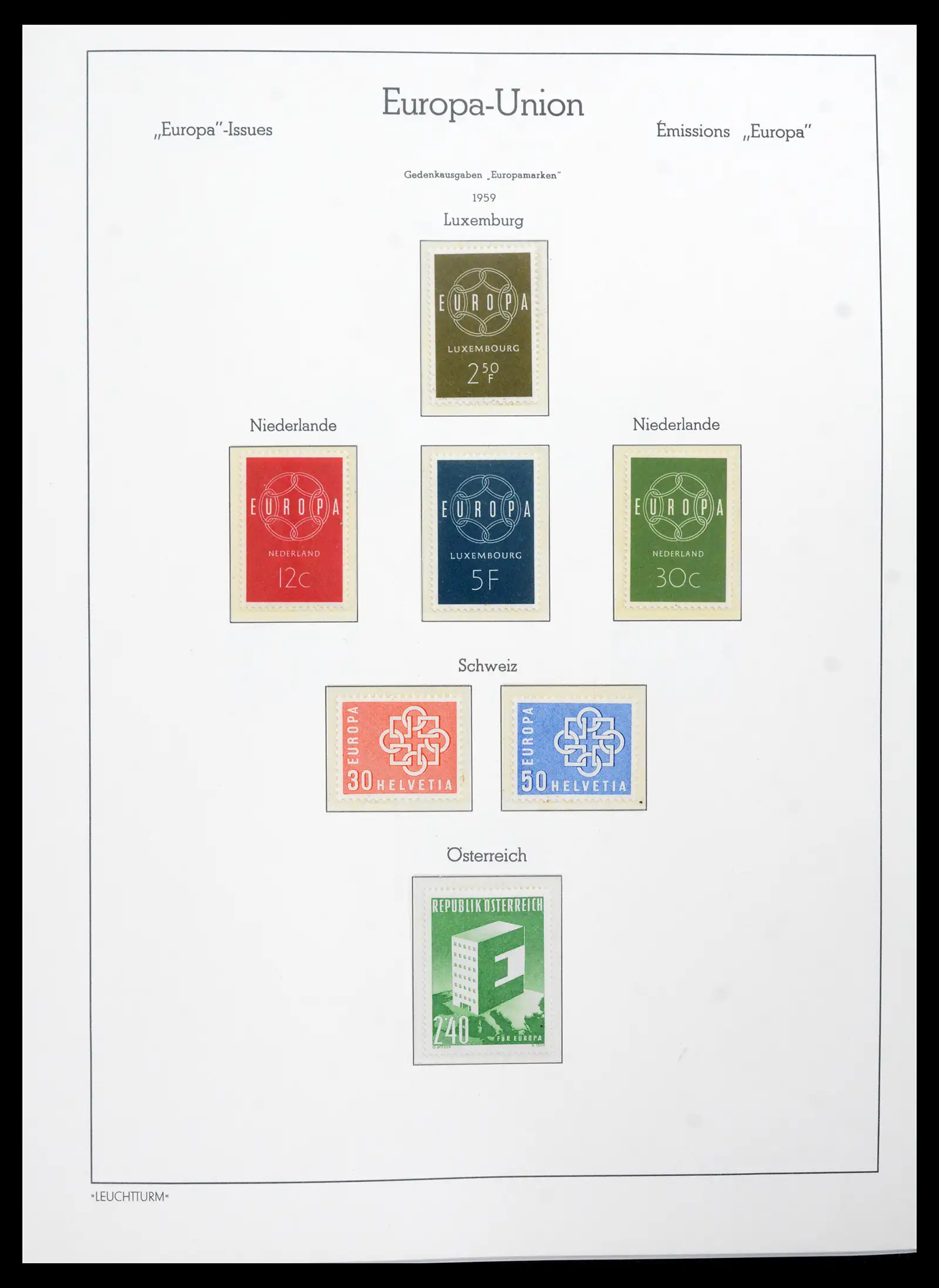 41749 0007 - Postzegelverzameling 41749 Europa Cept compleet 1956-2012.