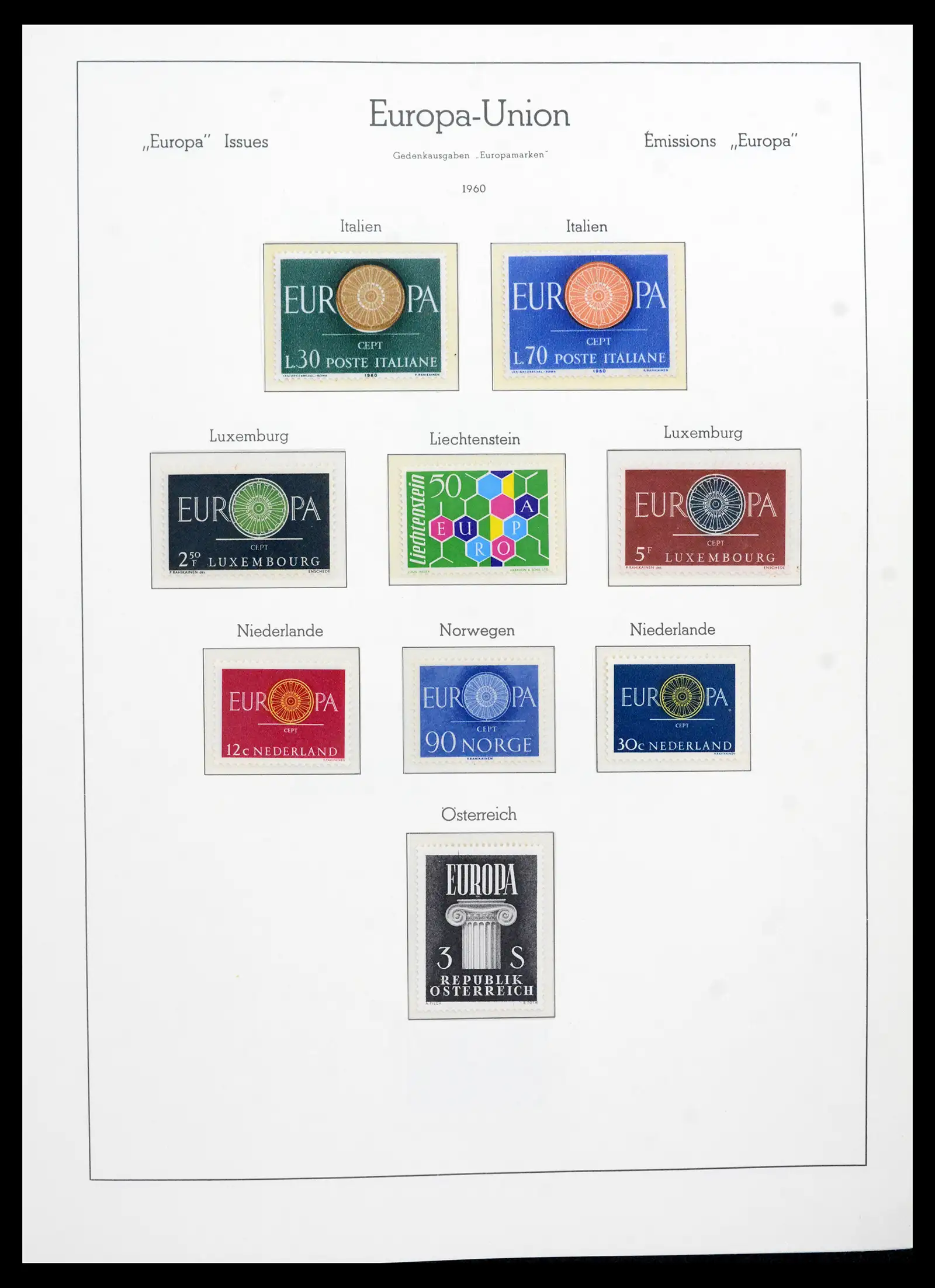 41749 0010 - Postzegelverzameling 41749 Europa Cept compleet 1956-2012.