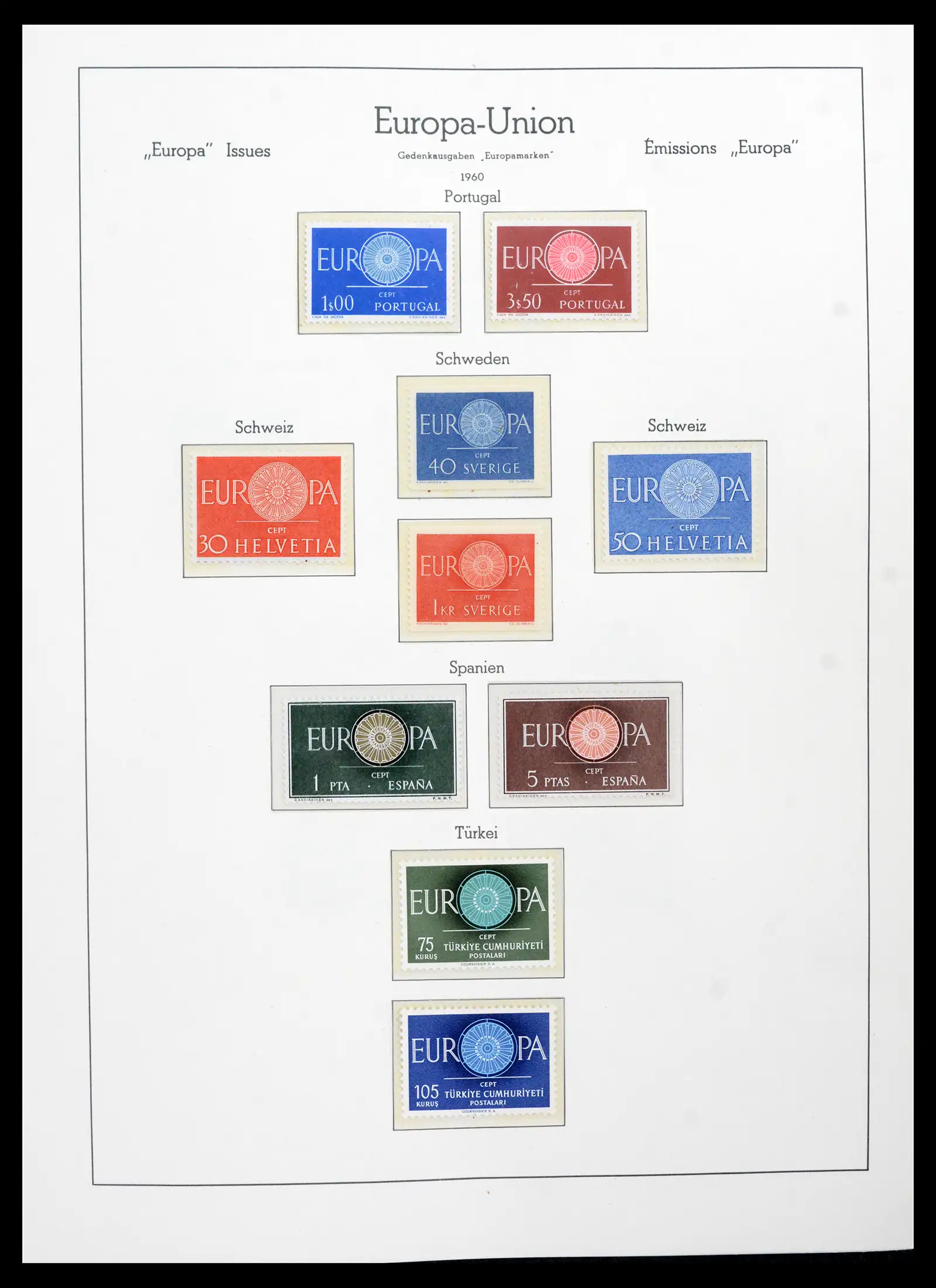 41749 0011 - Postzegelverzameling 41749 Europa Cept compleet 1956-2012.