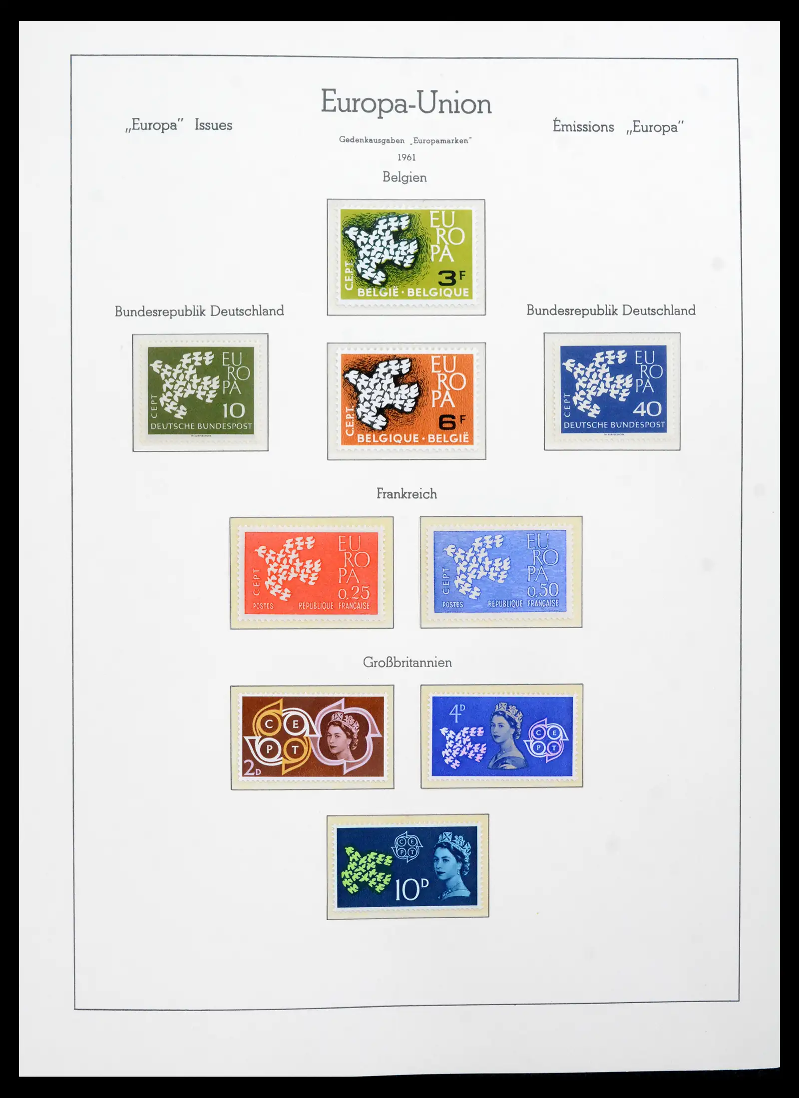 41749 0012 - Postzegelverzameling 41749 Europa Cept compleet 1956-2012.