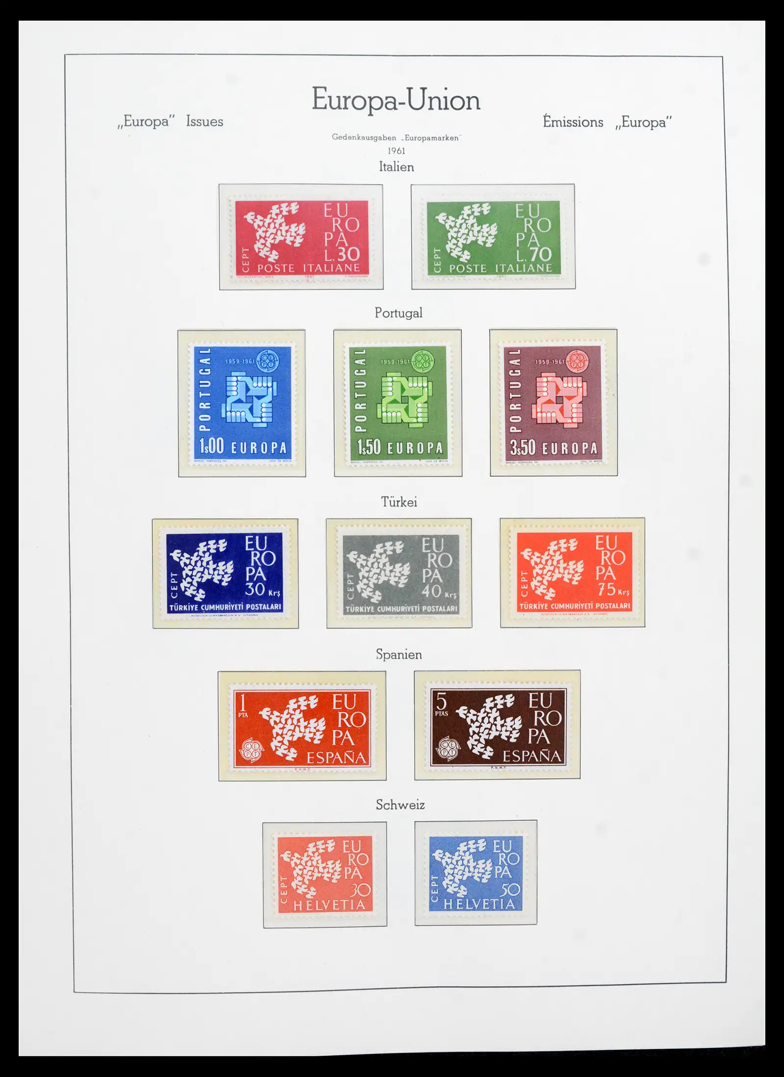 41749 0014 - Postzegelverzameling 41749 Europa Cept compleet 1956-2012.