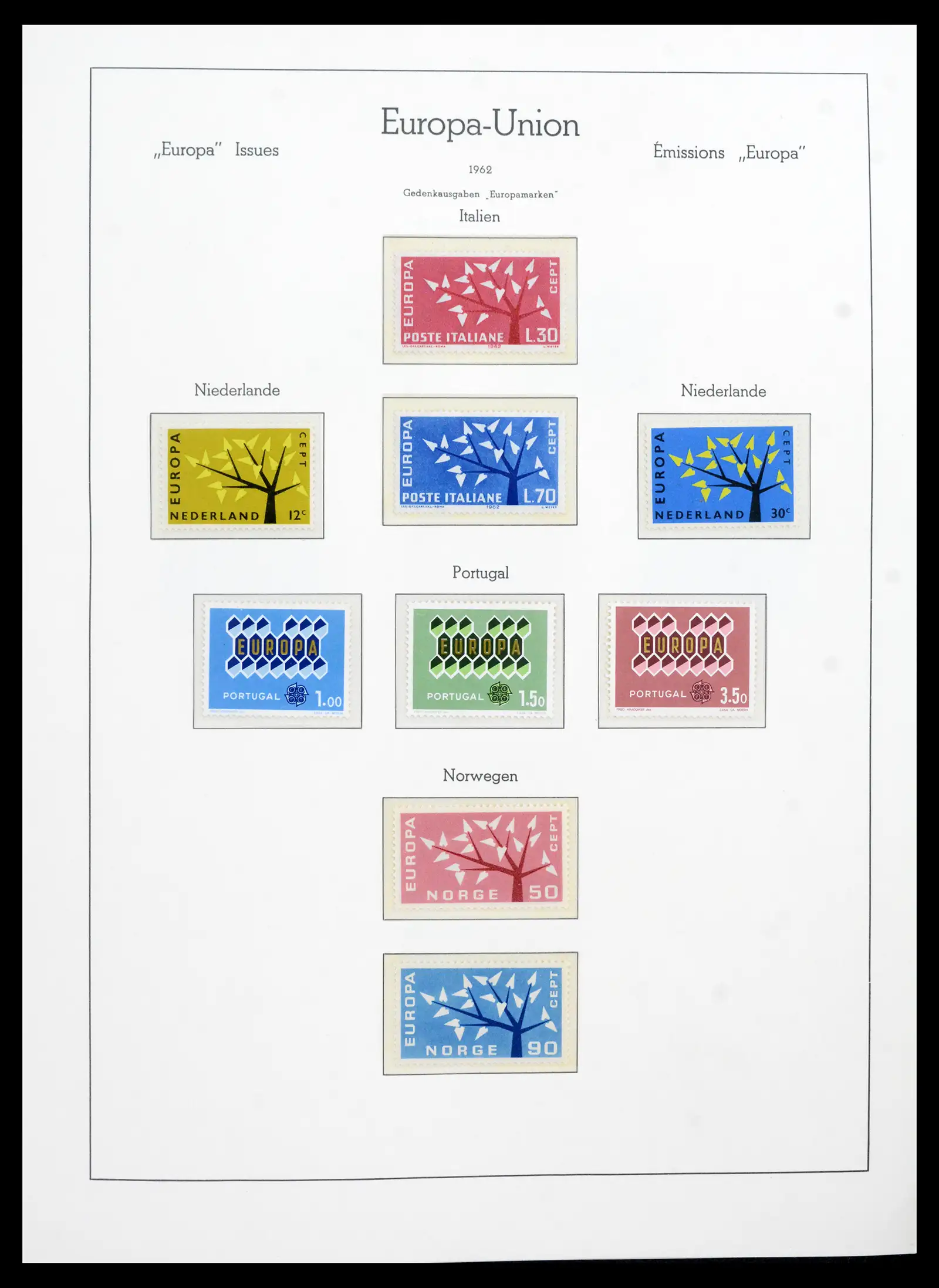 41749 0018 - Postzegelverzameling 41749 Europa Cept compleet 1956-2012.