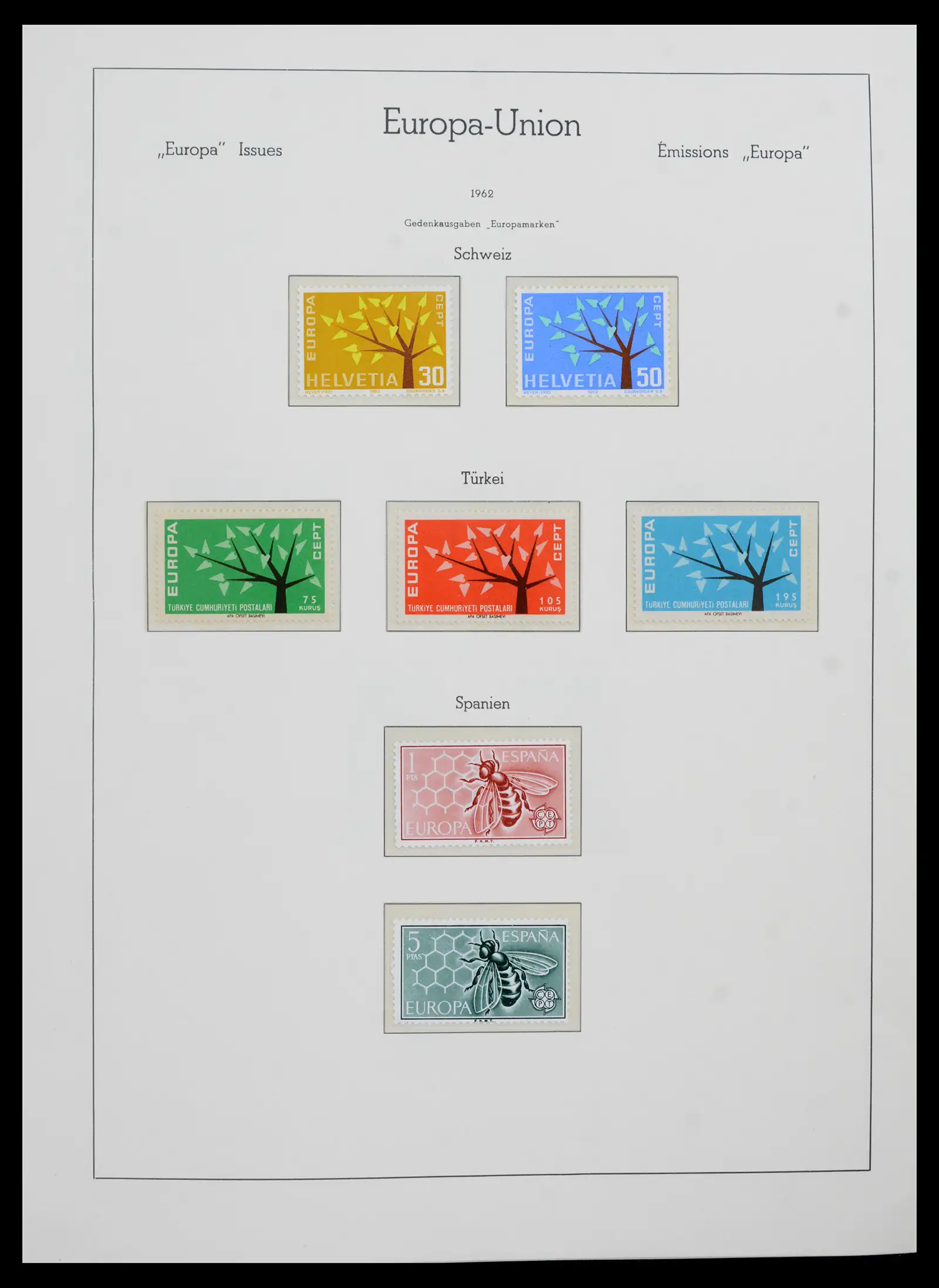 41749 0019 - Postzegelverzameling 41749 Europa Cept compleet 1956-2012.