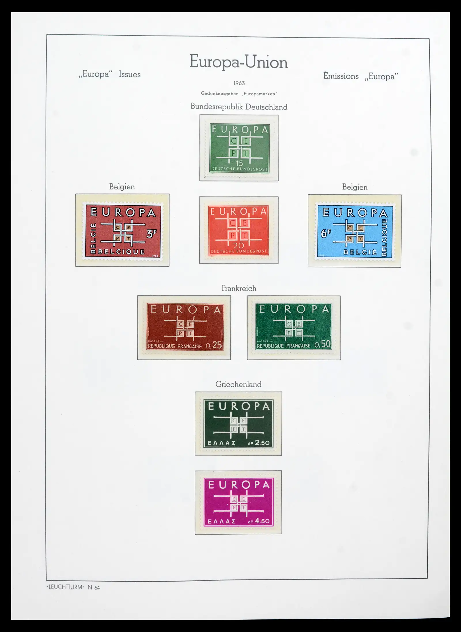 41749 0021 - Postzegelverzameling 41749 Europa Cept compleet 1956-2012.