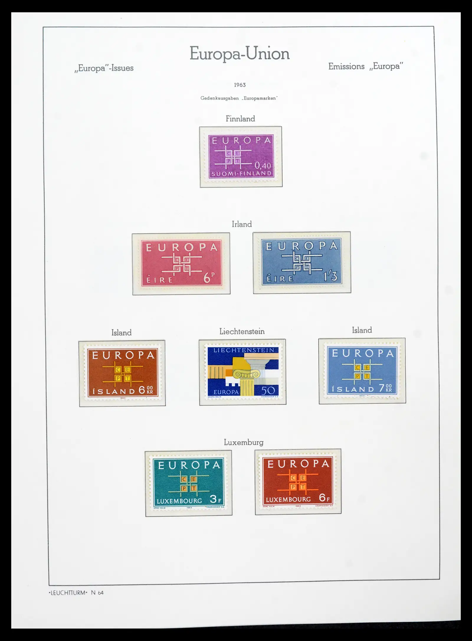 41749 0022 - Postzegelverzameling 41749 Europa Cept compleet 1956-2012.