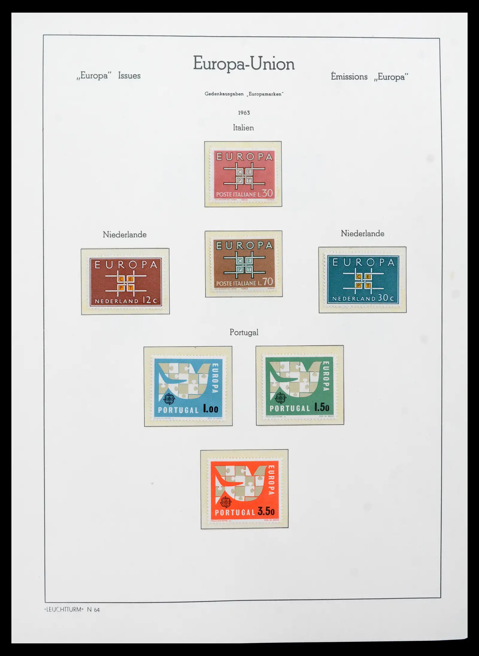 41749 0023 - Postzegelverzameling 41749 Europa Cept compleet 1956-2012.