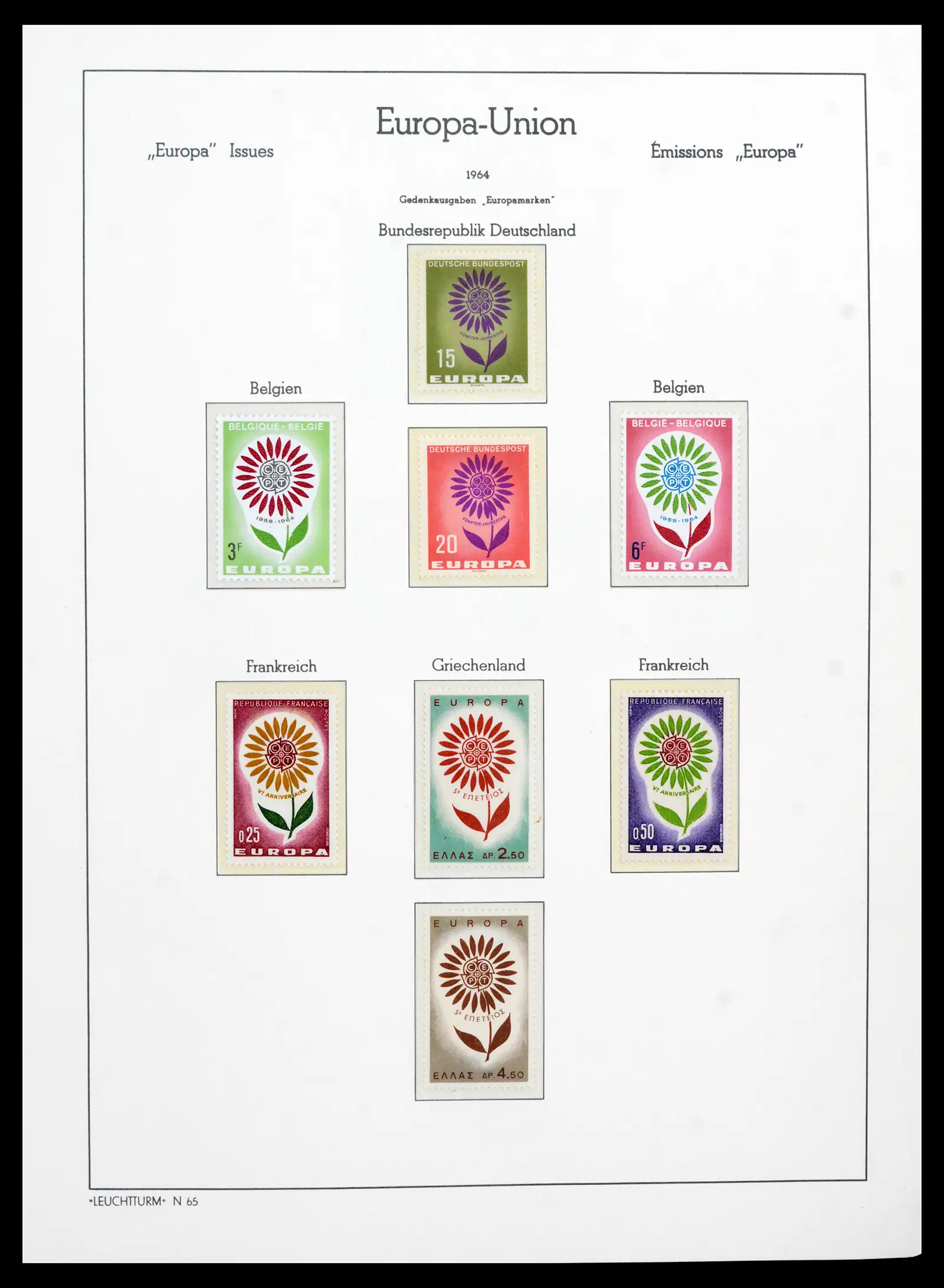 41749 0026 - Postzegelverzameling 41749 Europa Cept compleet 1956-2012.