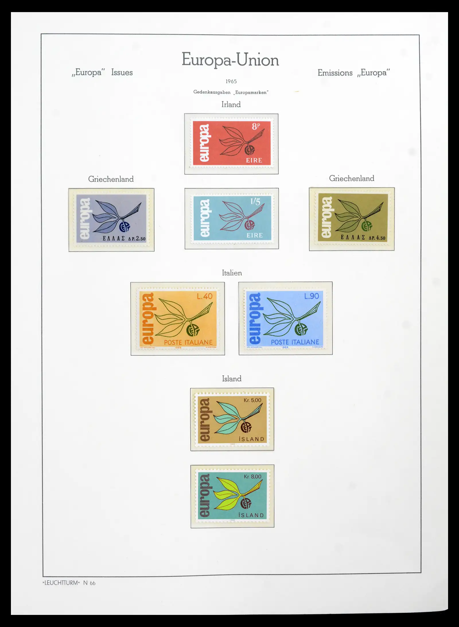 41749 0031 - Postzegelverzameling 41749 Europa Cept compleet 1956-2012.