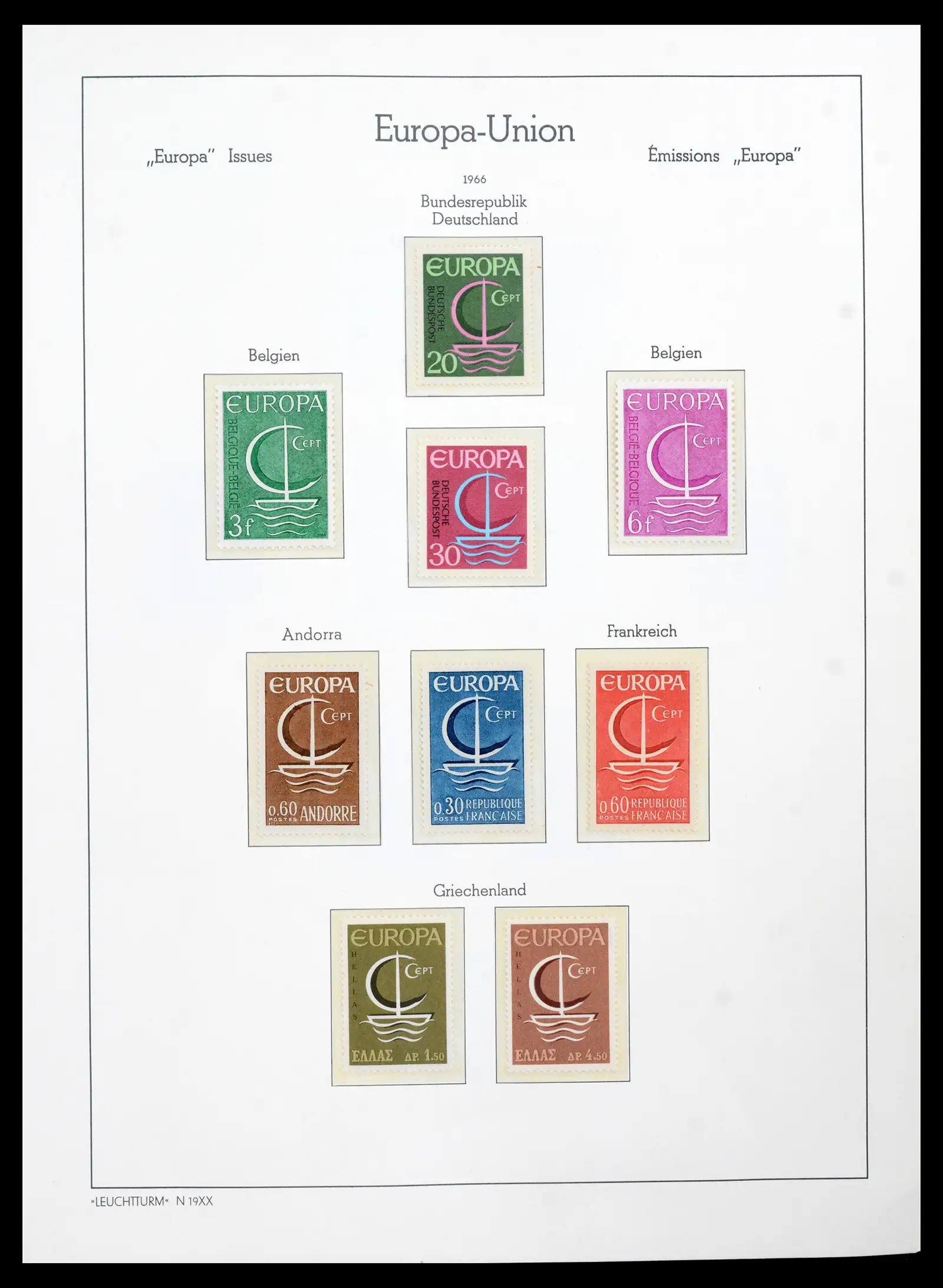 41749 0035 - Postzegelverzameling 41749 Europa Cept compleet 1956-2012.