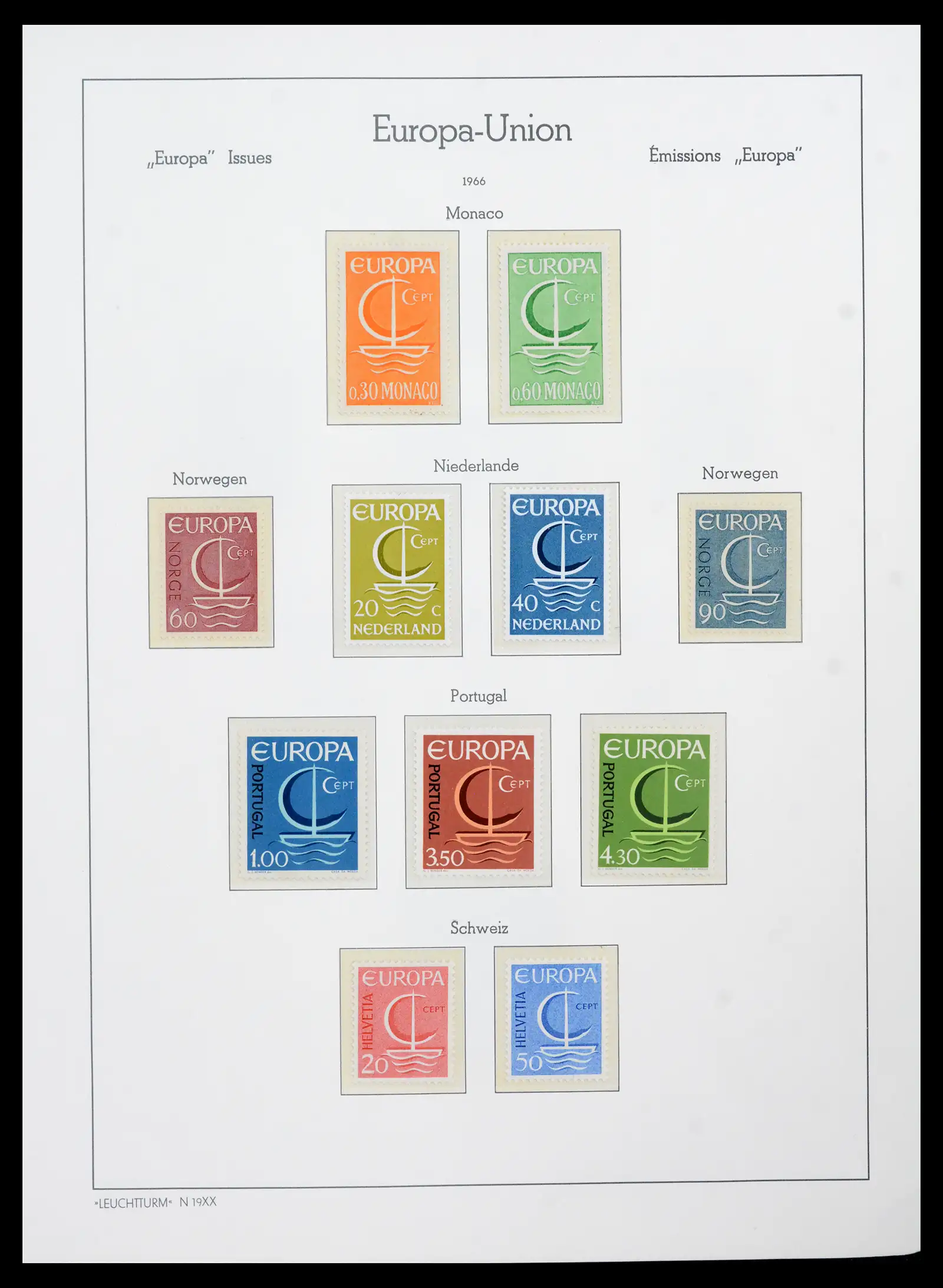 41749 0037 - Postzegelverzameling 41749 Europa Cept compleet 1956-2012.