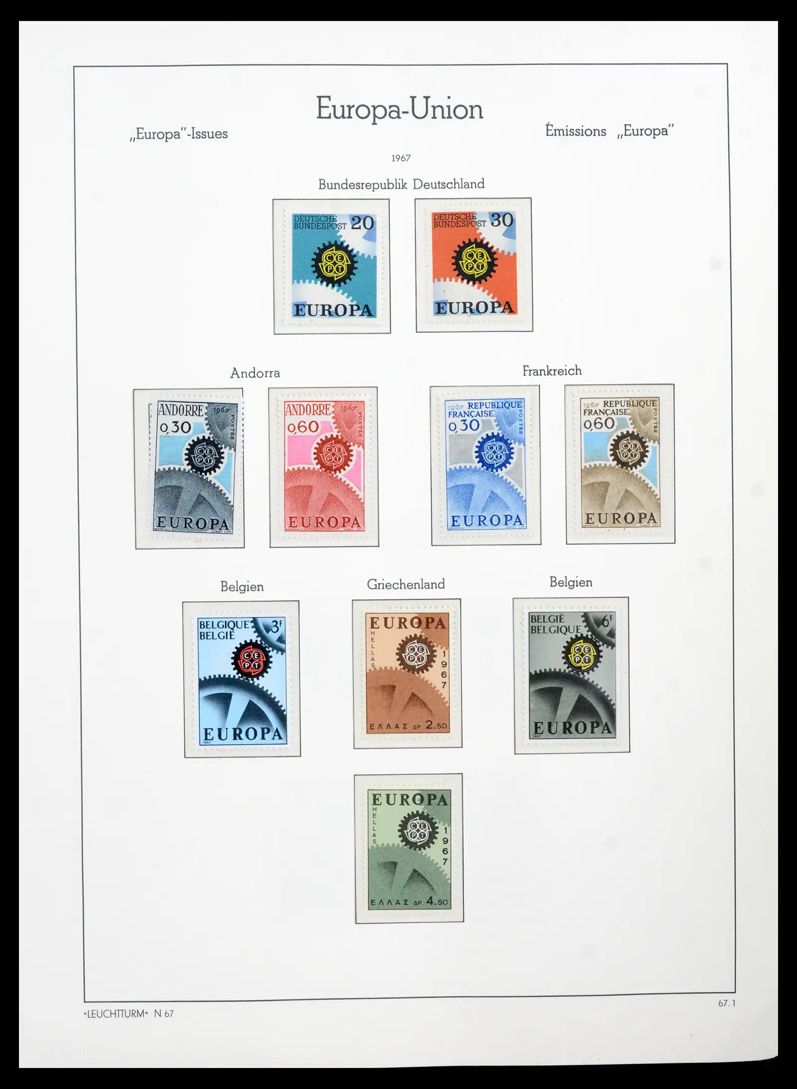 41749 0039 - Postzegelverzameling 41749 Europa Cept compleet 1956-2012.