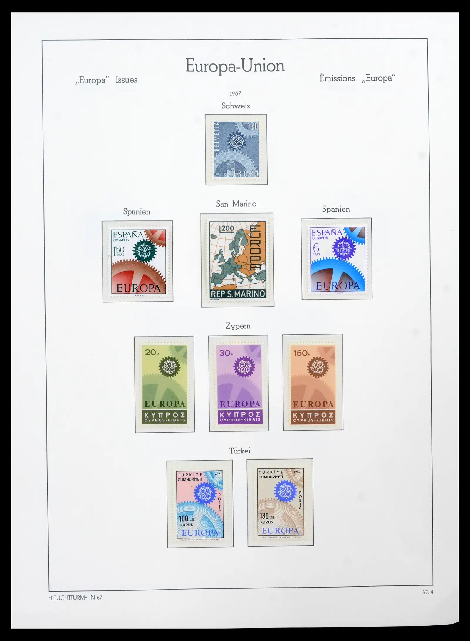 41749 0042 - Postzegelverzameling 41749 Europa Cept compleet 1956-2012.