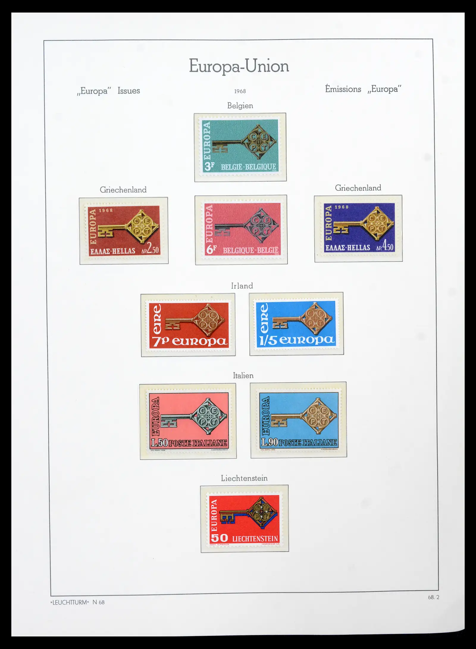 41749 0044 - Postzegelverzameling 41749 Europa Cept compleet 1956-2012.