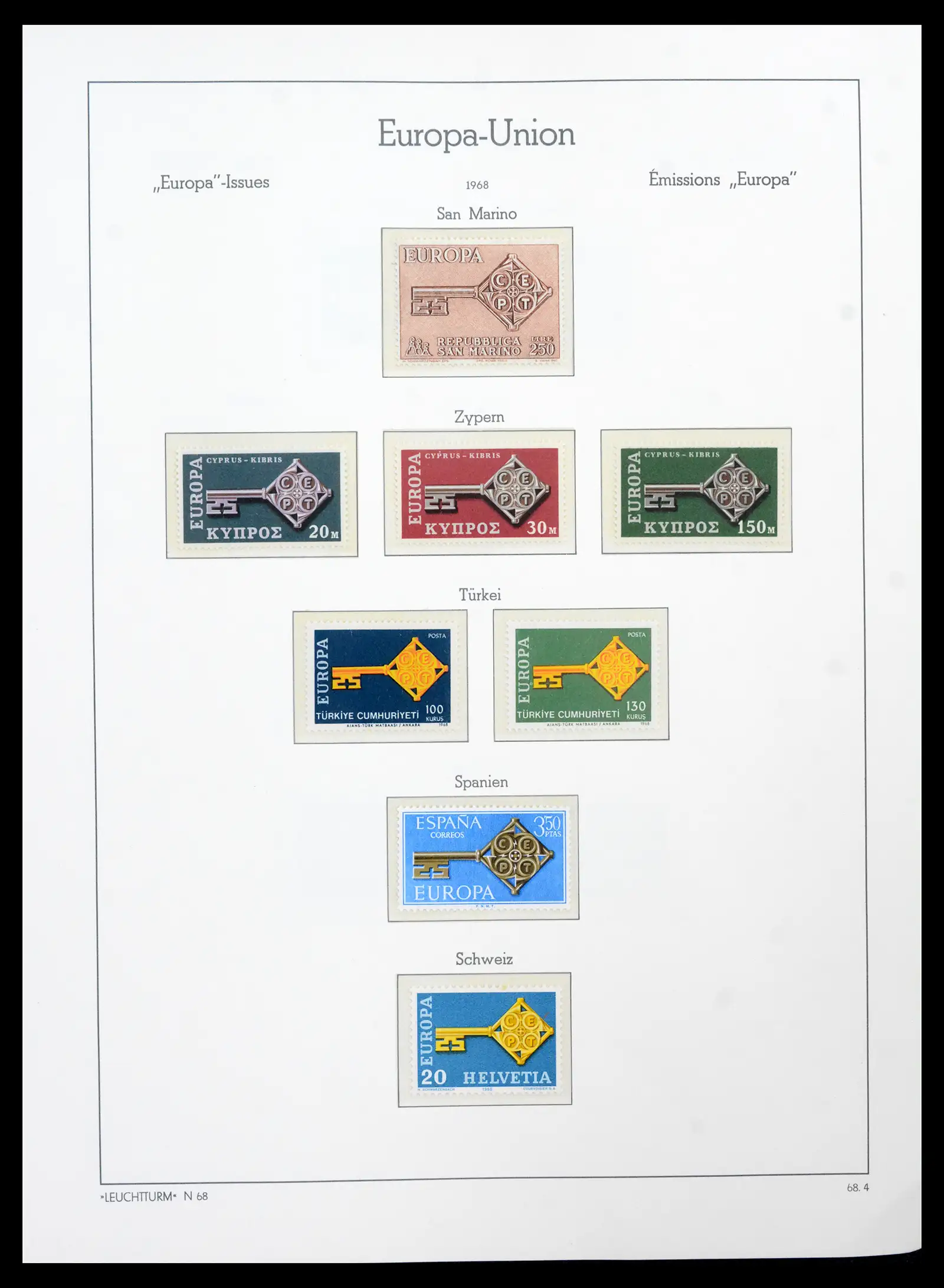 41749 0046 - Postzegelverzameling 41749 Europa Cept compleet 1956-2012.