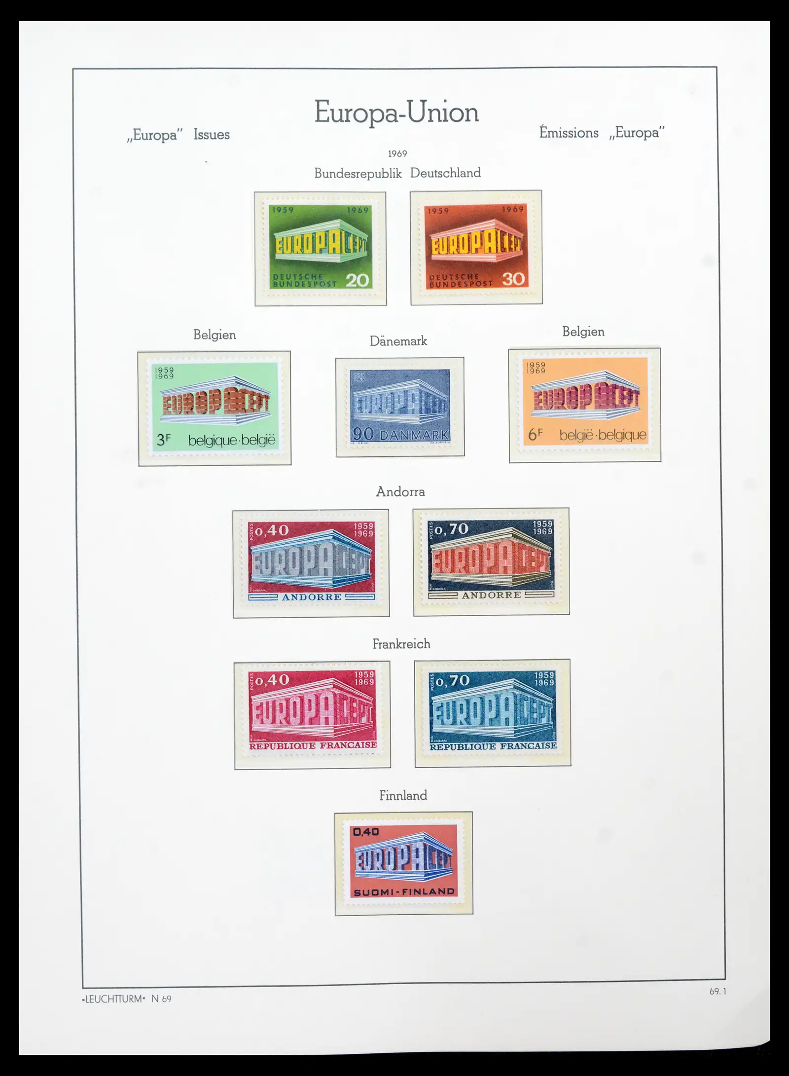 41749 0047 - Postzegelverzameling 41749 Europa Cept compleet 1956-2012.