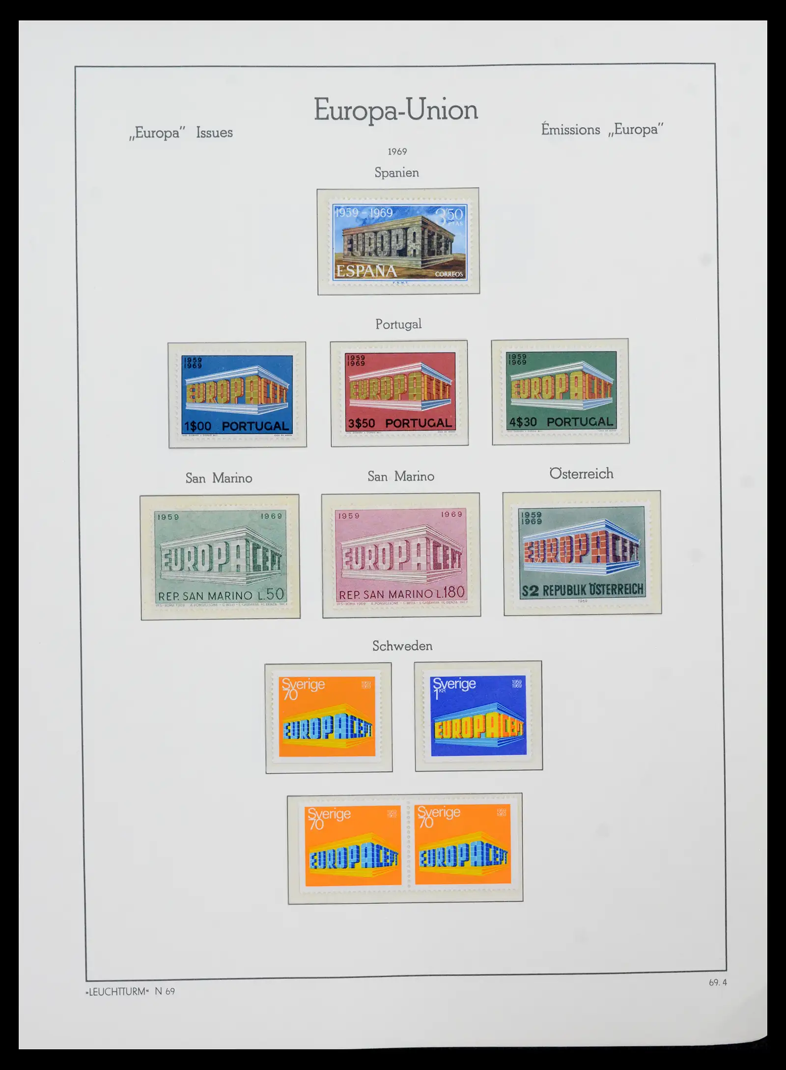 41749 0050 - Postzegelverzameling 41749 Europa Cept compleet 1956-2012.
