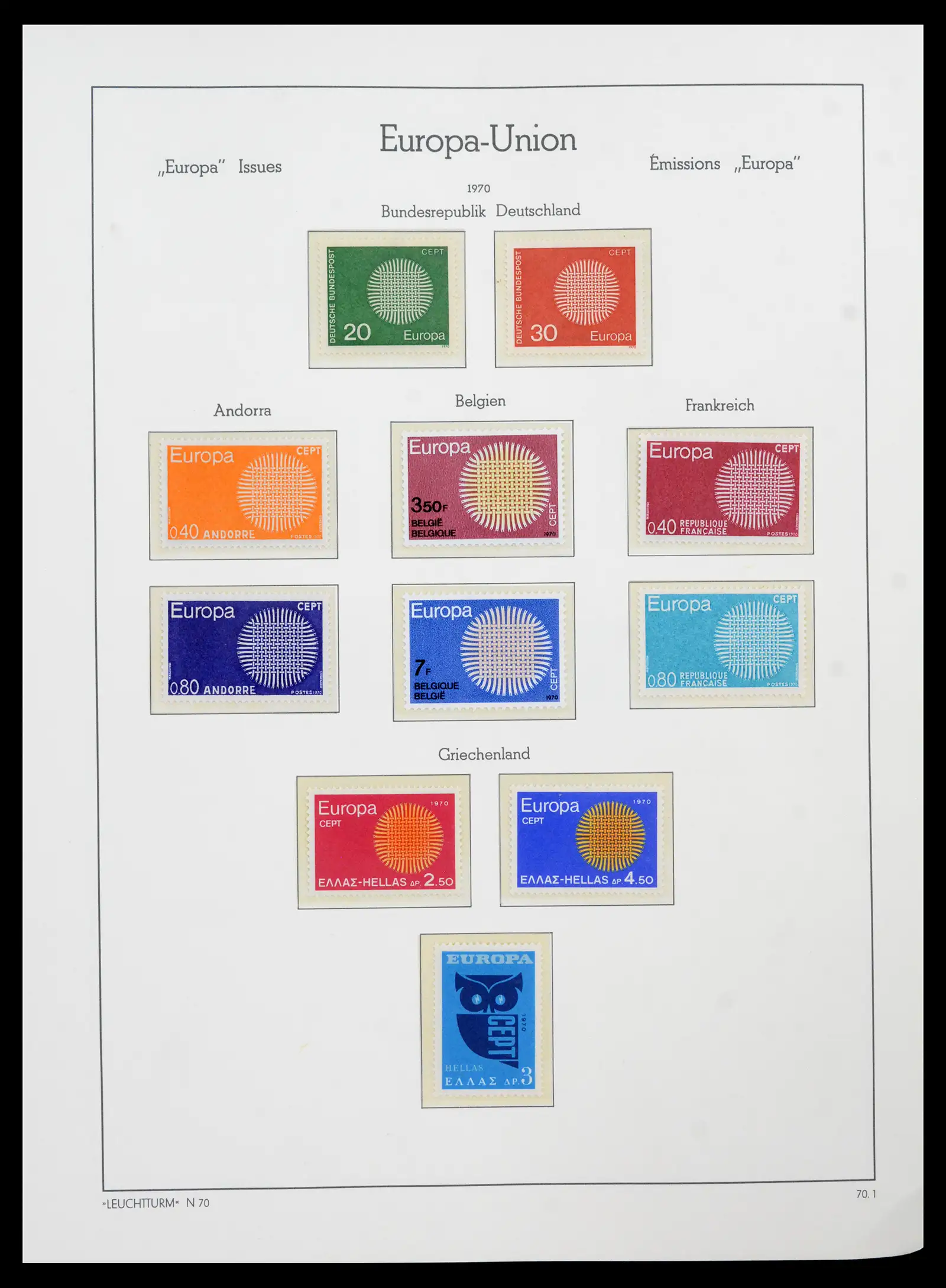 41749 0052 - Postzegelverzameling 41749 Europa Cept compleet 1956-2012.
