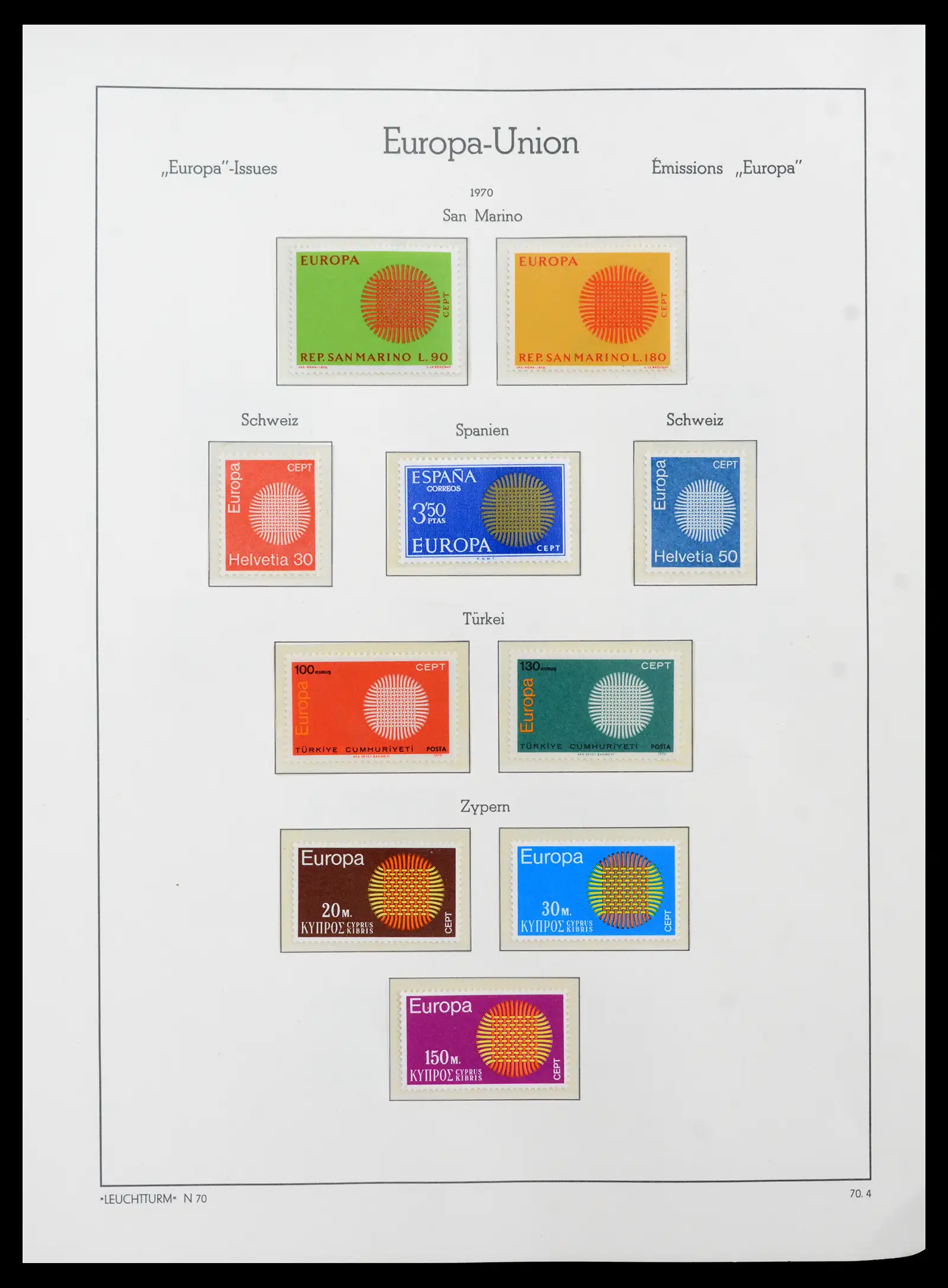 41749 0055 - Postzegelverzameling 41749 Europa Cept compleet 1956-2012.