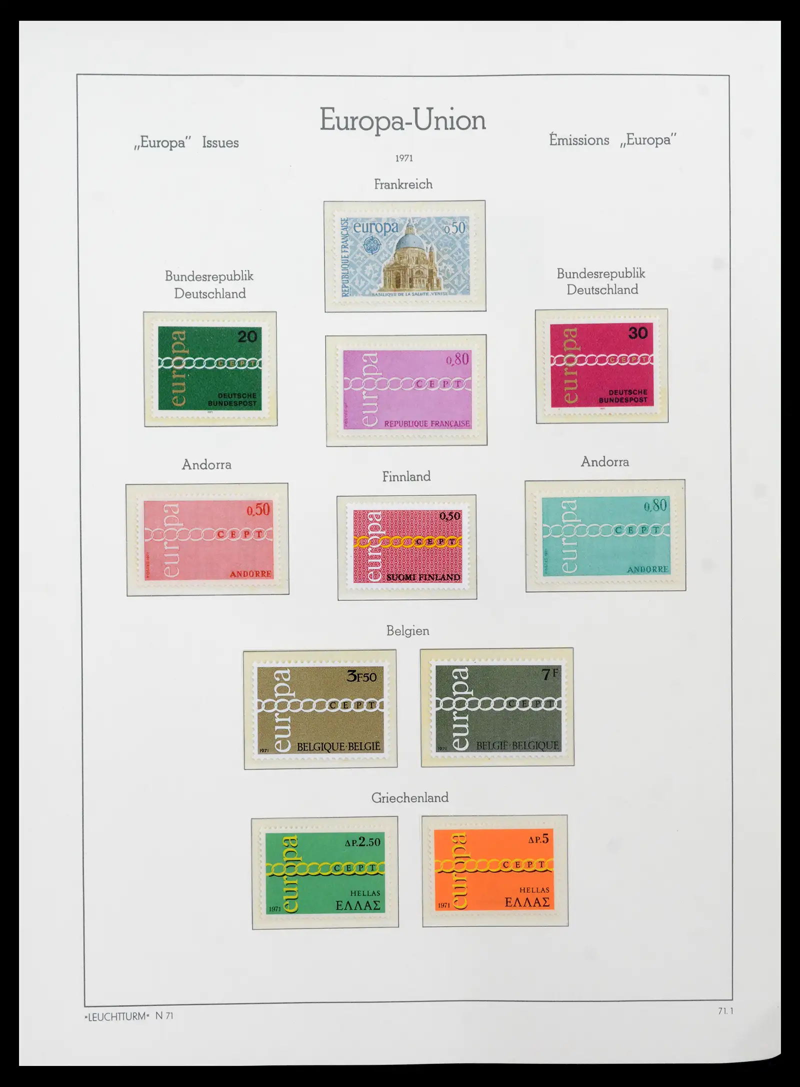 41749 0056 - Postzegelverzameling 41749 Europa Cept compleet 1956-2012.