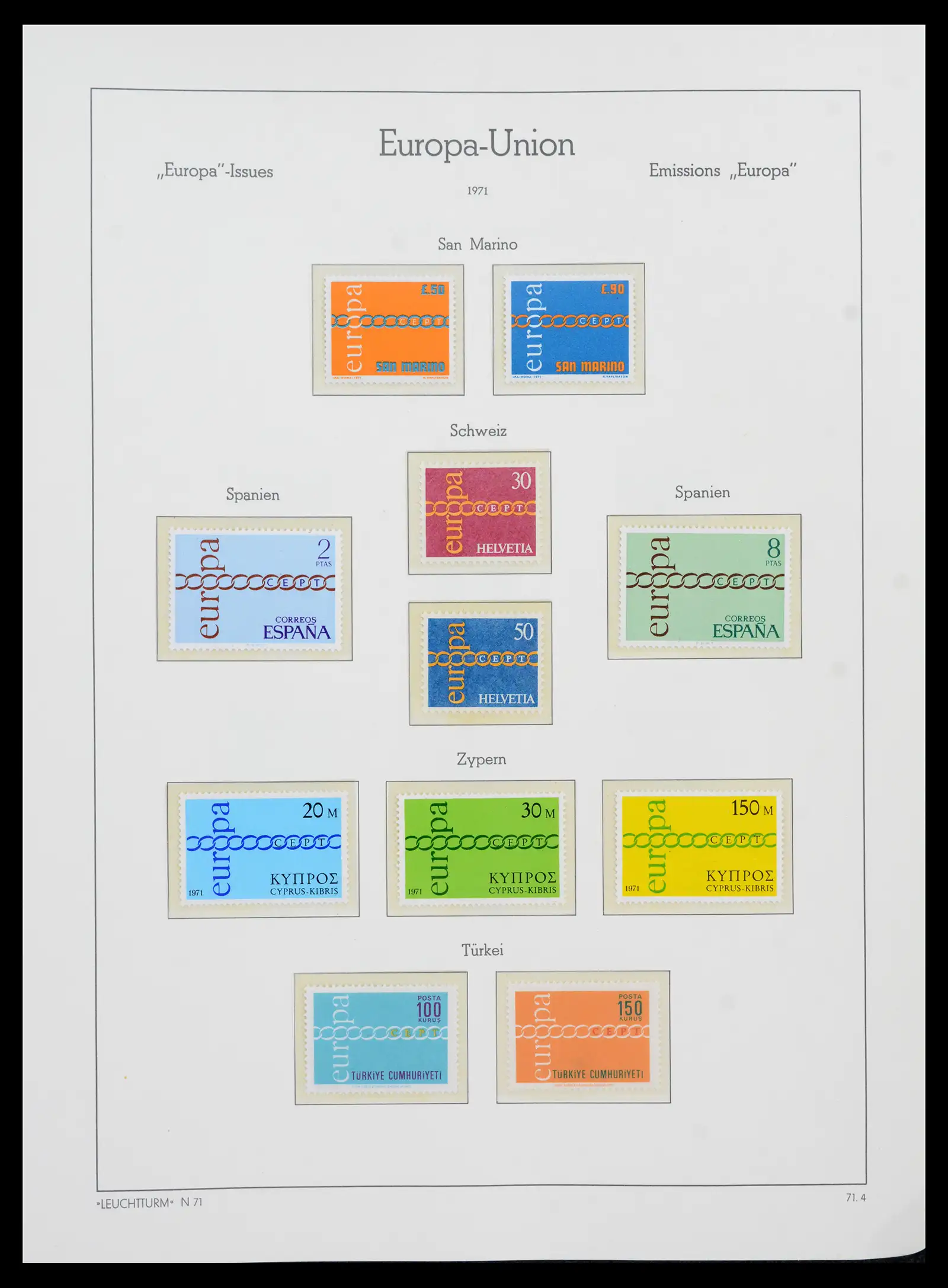 41749 0059 - Postzegelverzameling 41749 Europa Cept compleet 1956-2012.