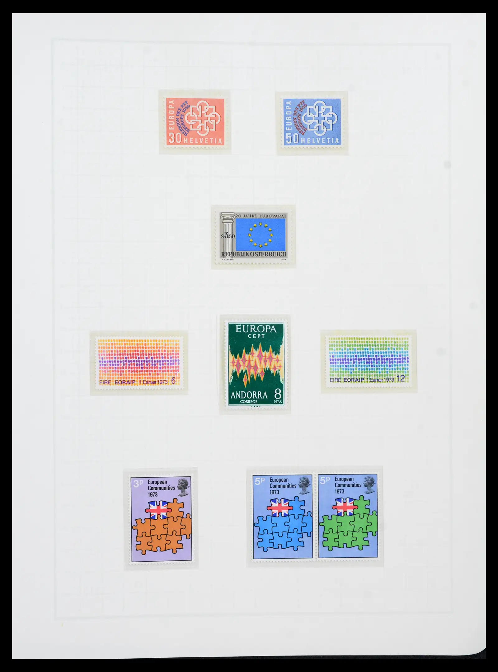 41749 0070 - Postzegelverzameling 41749 Europa Cept compleet 1956-2012.