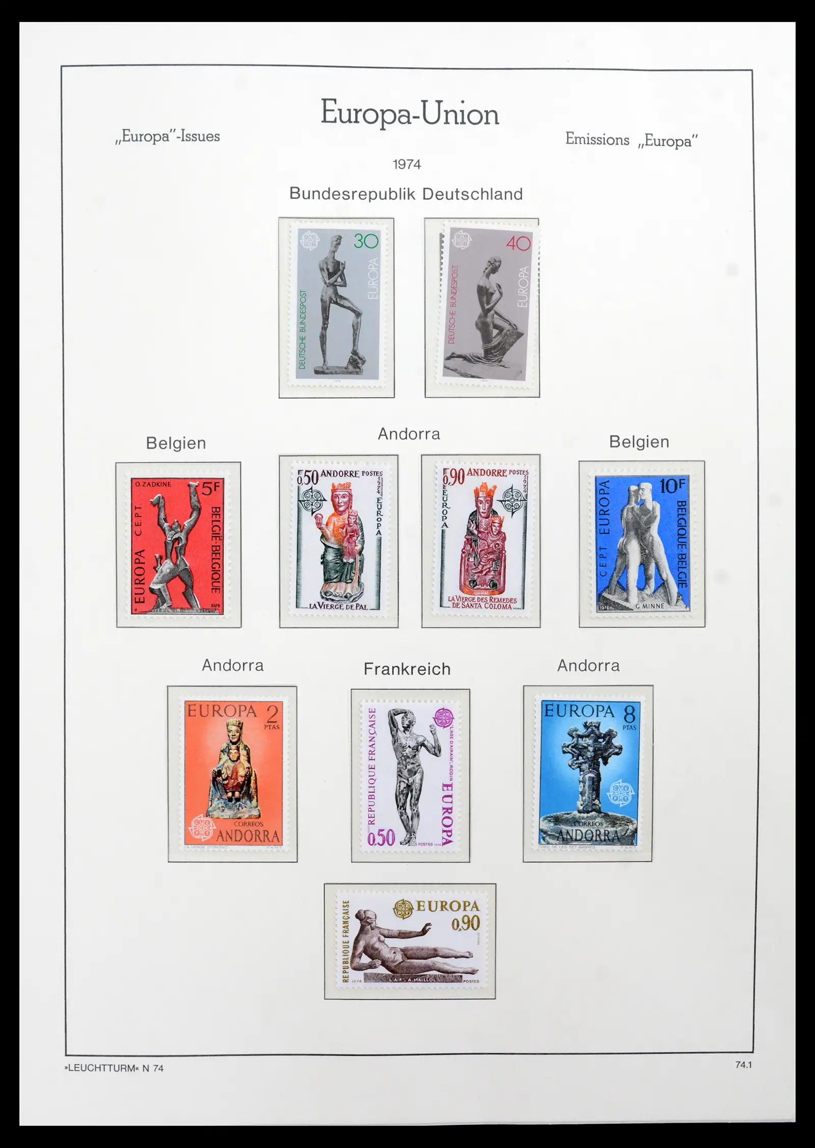 41749 0071 - Postzegelverzameling 41749 Europa Cept compleet 1956-2012.