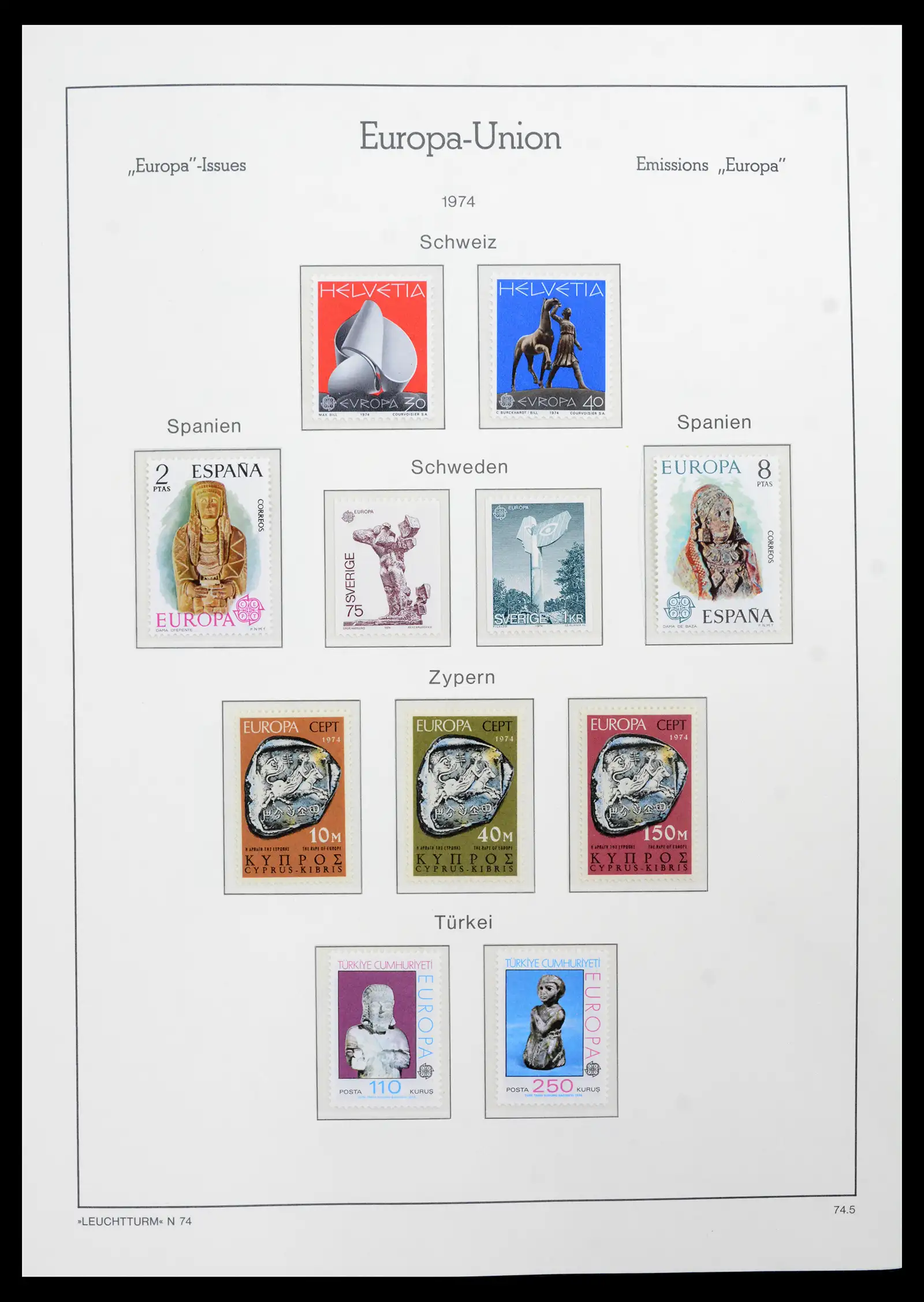 41749 0076 - Postzegelverzameling 41749 Europa Cept compleet 1956-2012.