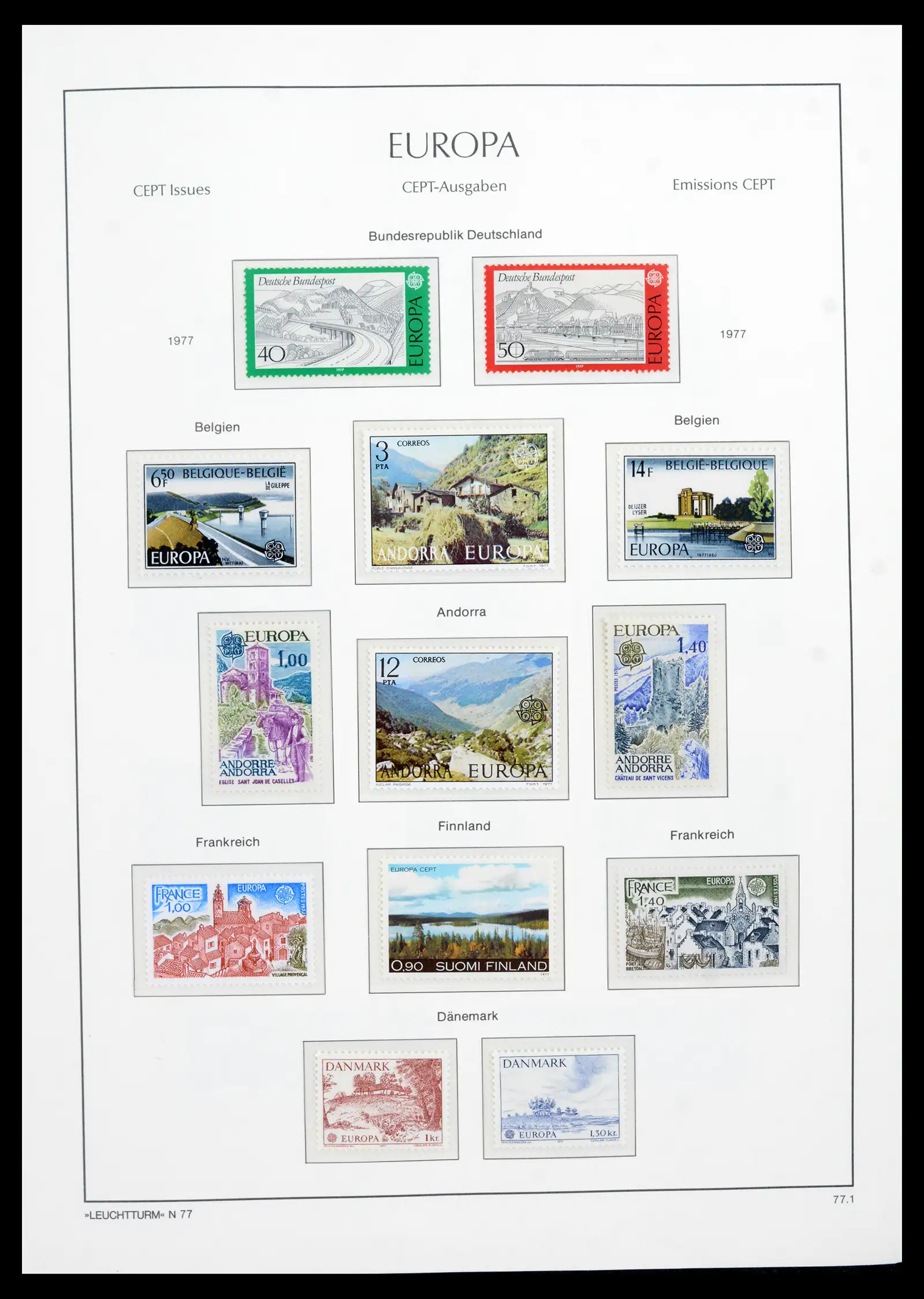 41749 0090 - Postzegelverzameling 41749 Europa Cept compleet 1956-2012.