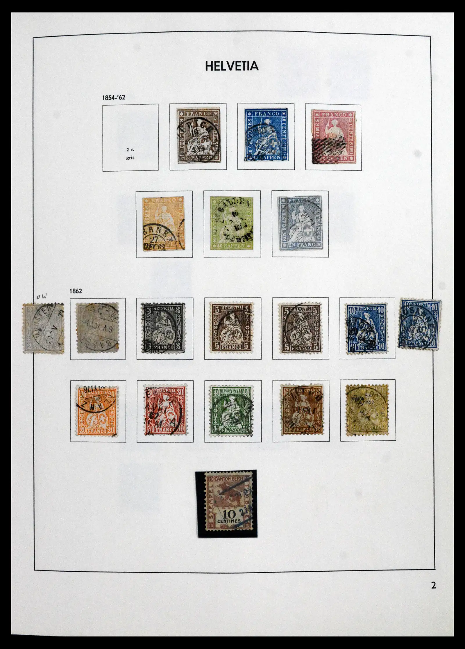 41750 0002 - Stamp collection 41750 Switzerland complete 1862-2006.